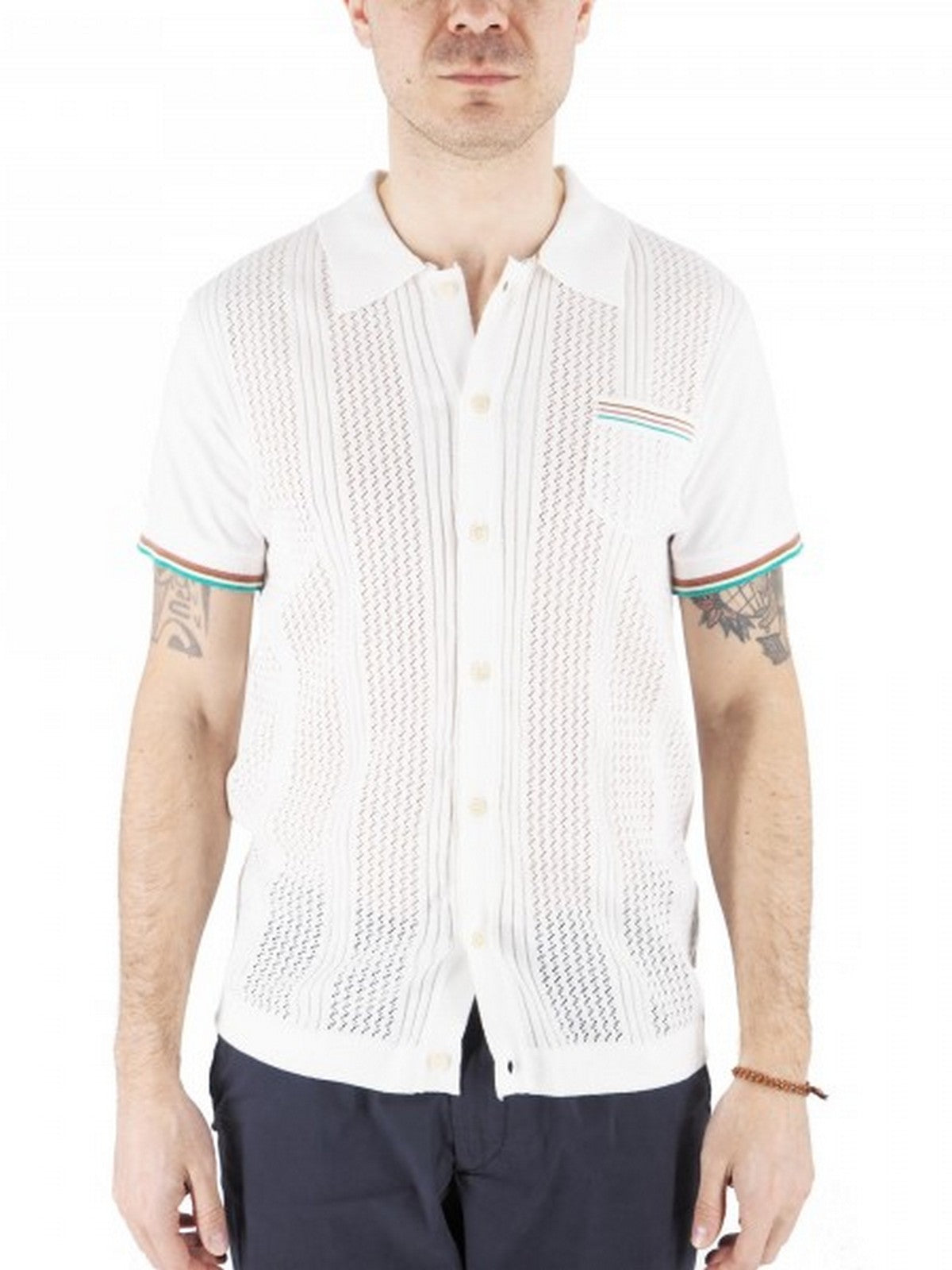 BOB Camicia Uomo  AN/P25RIK UNICA Bianco gioboutiqueweb