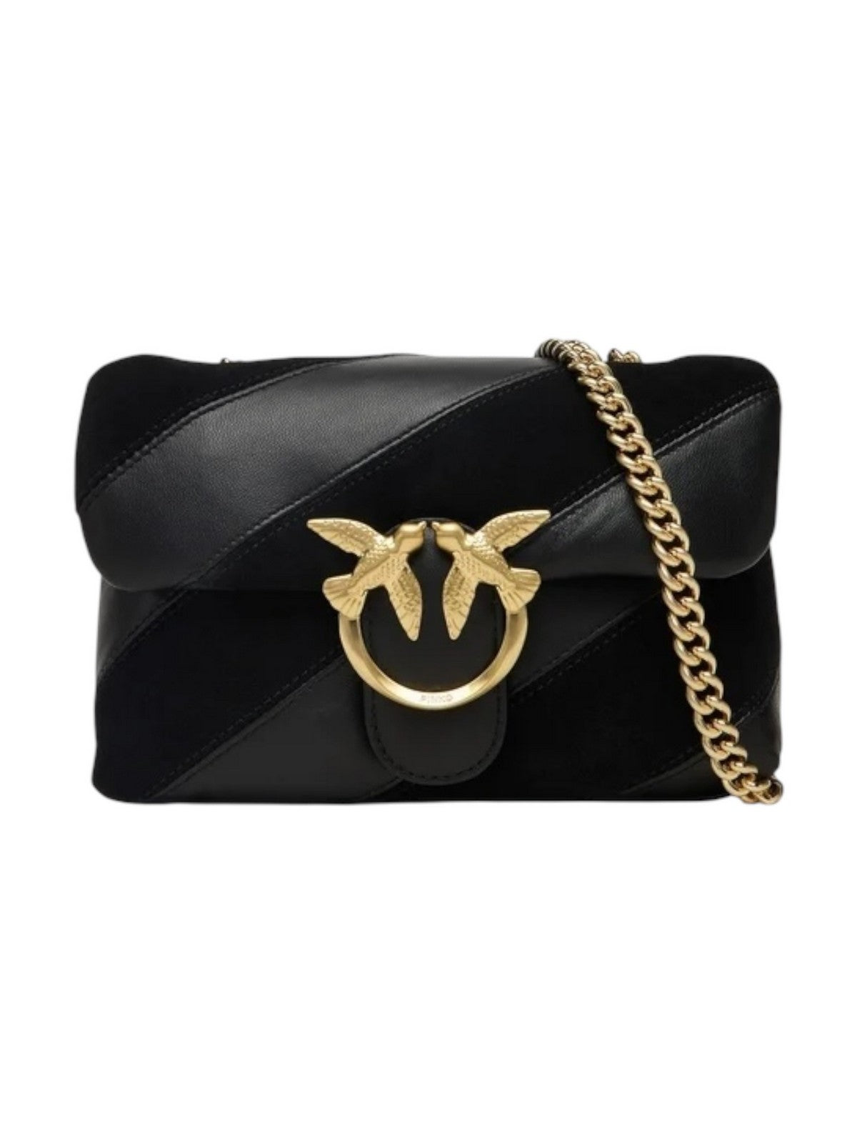 PINKO Borsa Donna LOVE PUFF MINI CL 100039-A2JY Z99V NERO LIMOUSINE - MATT GOLD