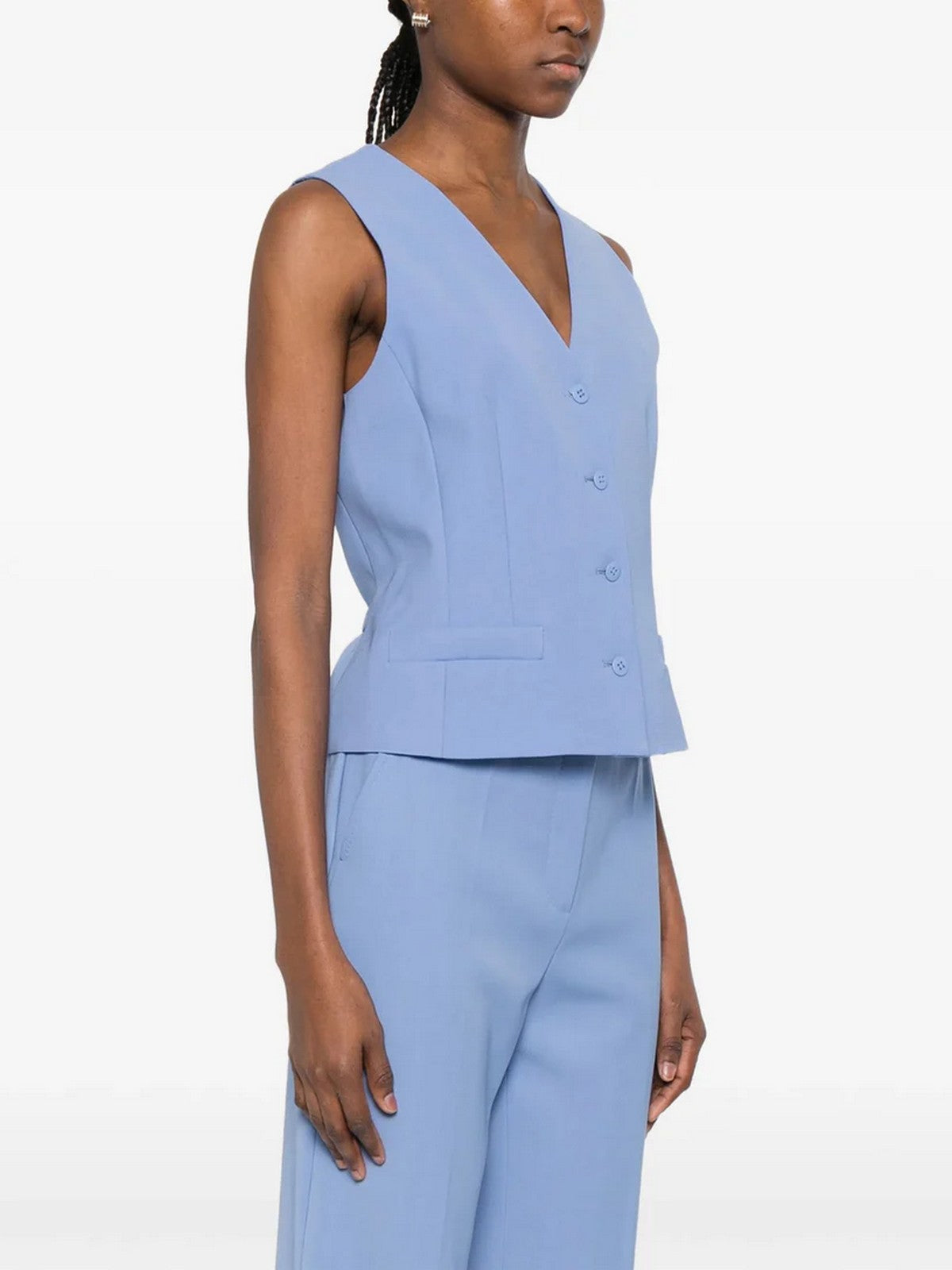 MAX MARA STUDIO Gilet Donna MSTMADIA 2616151011600 011 AZZURRO