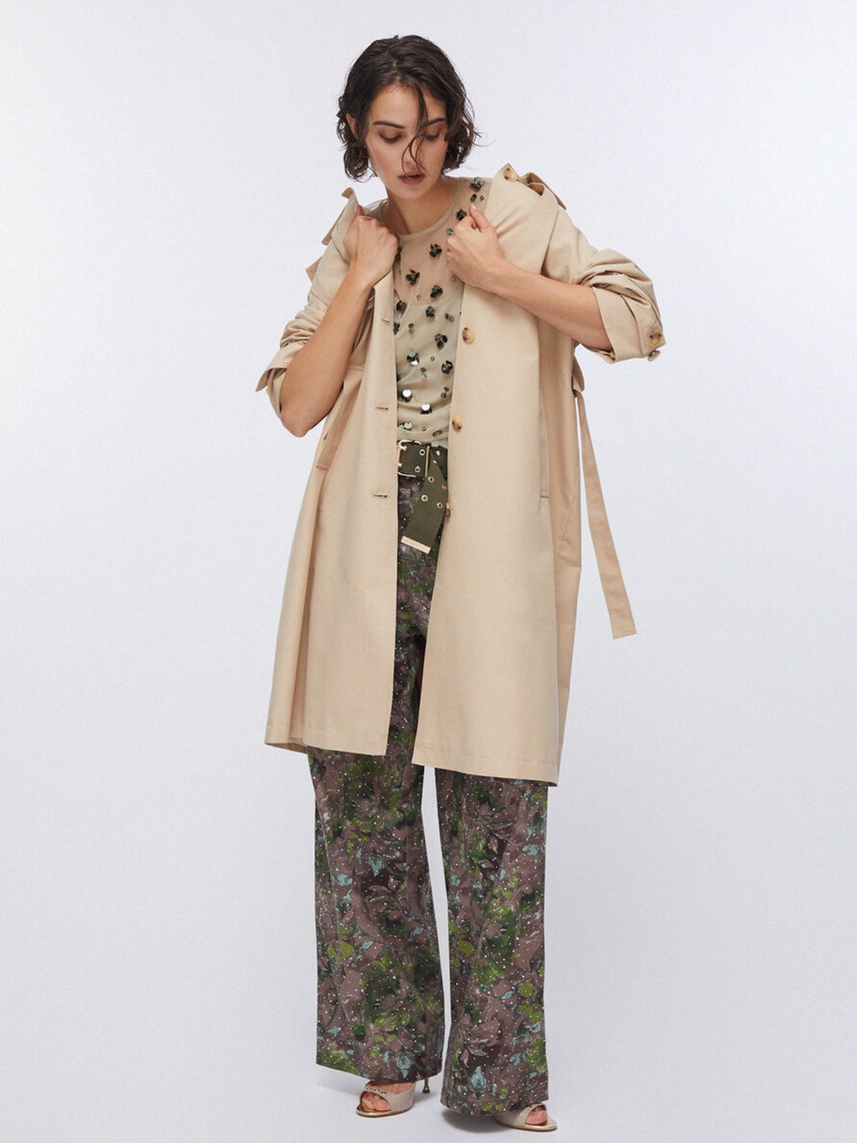 LIU JO WHITE Trench Donna  WA6317T3508 41208 Cream beige