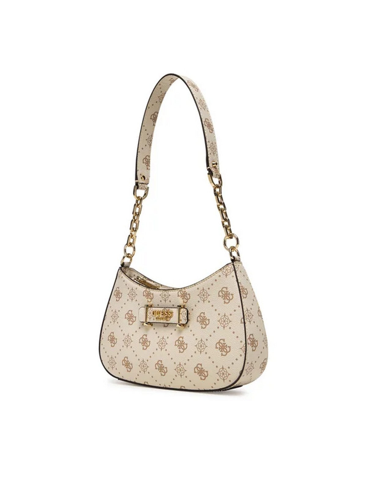 GUESS Borsa Donna CARRIE LOGO TOP ZIP SHLDR BAG HWGP98 98180 VNO VANILLA LOGO