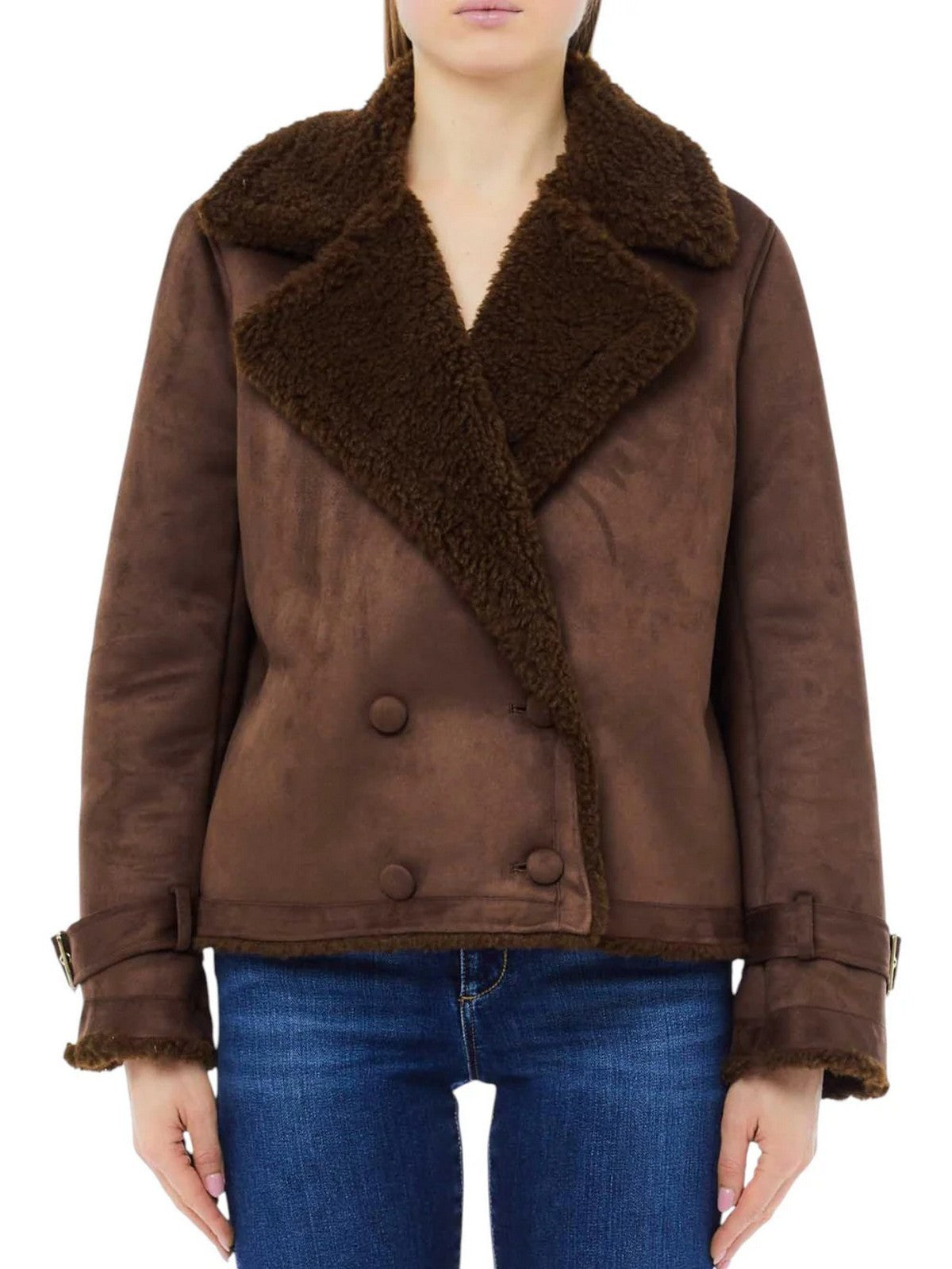 LIU JO WHITE Giubbino Donna  MF5334E0911 90915 CIOCCOLATO