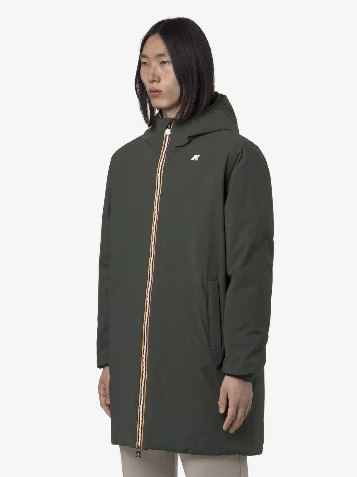 K-WAY Giubbino Uomo JACOB ST WARM DOUBLE K6128WW B2P GREEN BLACKISH  - Gr
