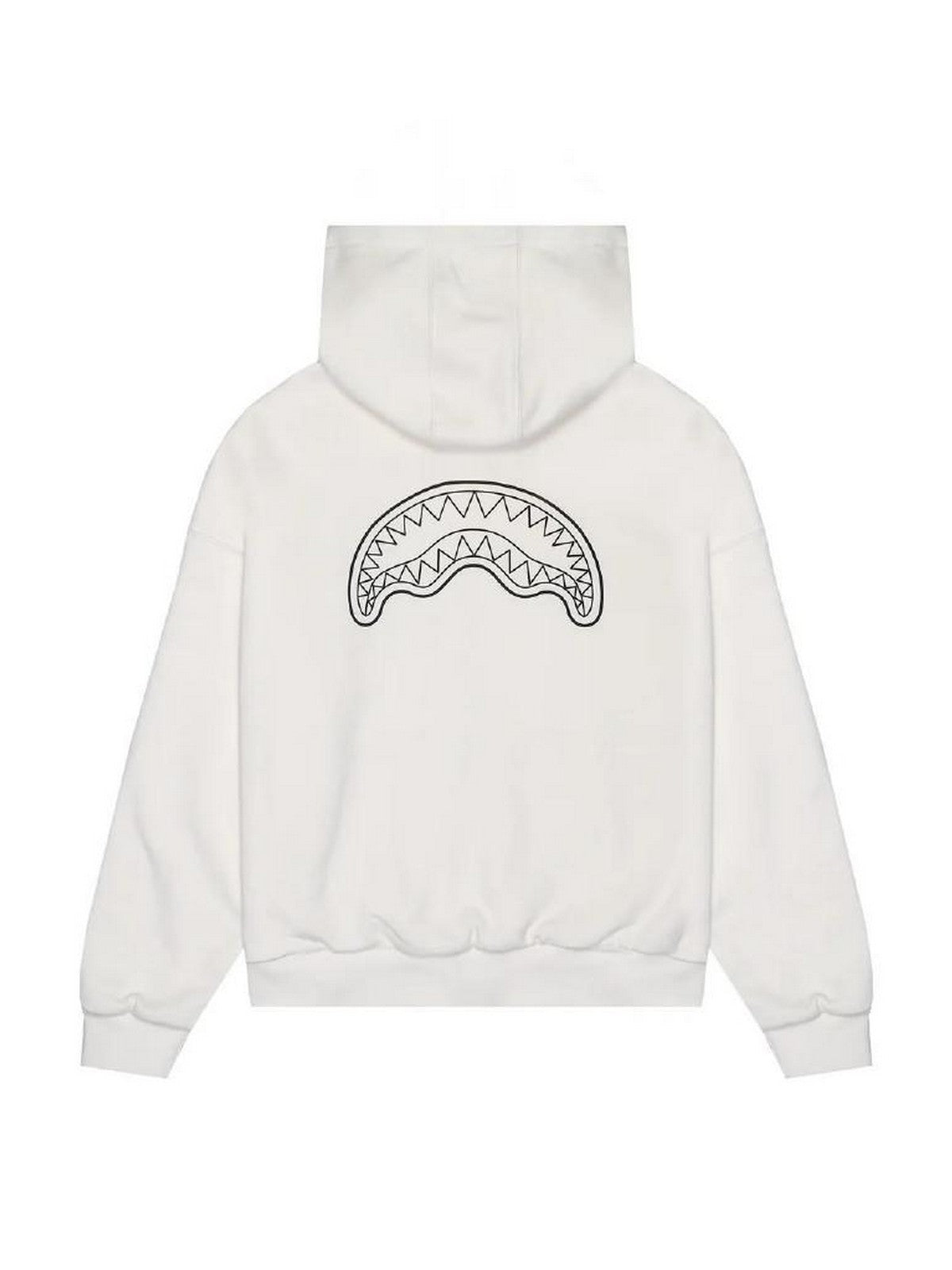 SPRAYGROUND Felpa Uomo SHARK CENTRAL PERFECT FULL-ZIP SP836GIVO IVORY