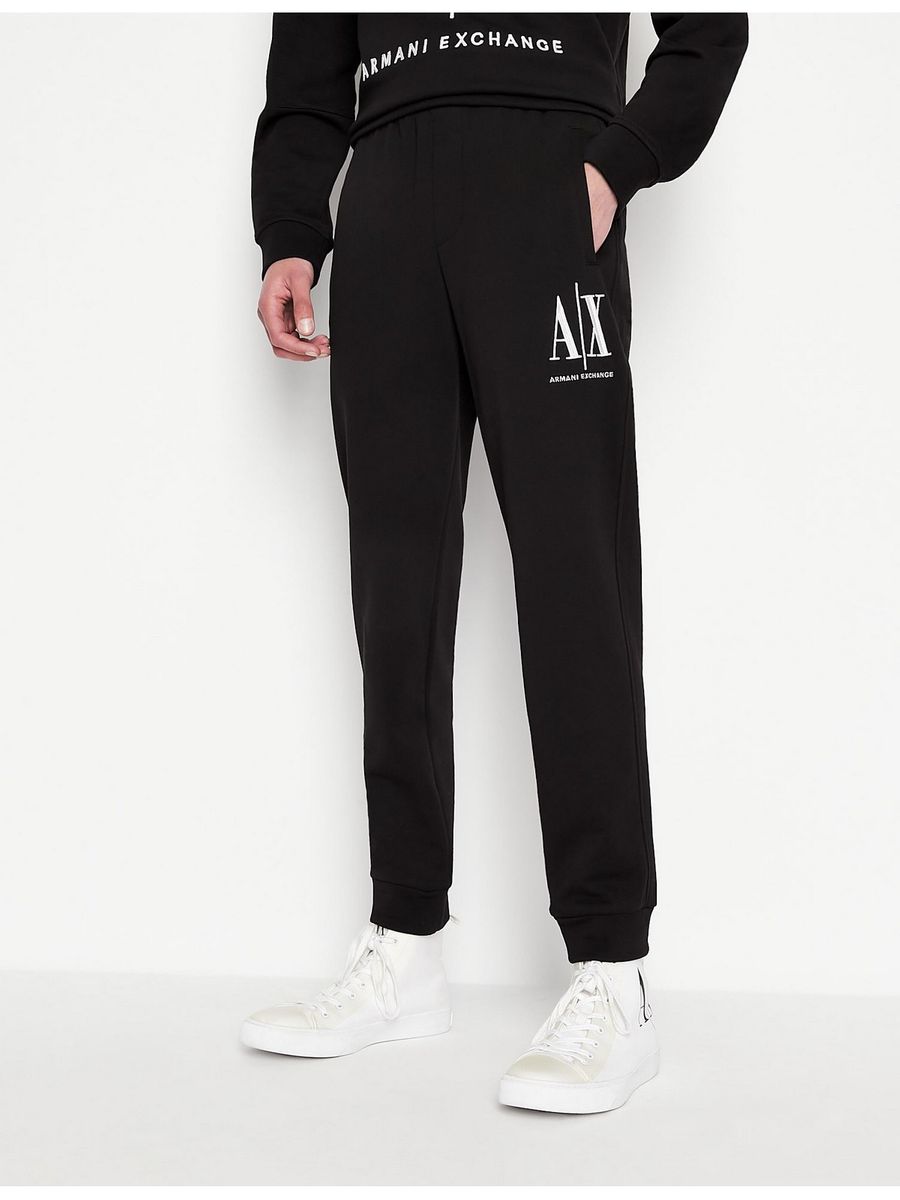 Armani intercambia pantalones de hombres 8nzppa zj1zz negro