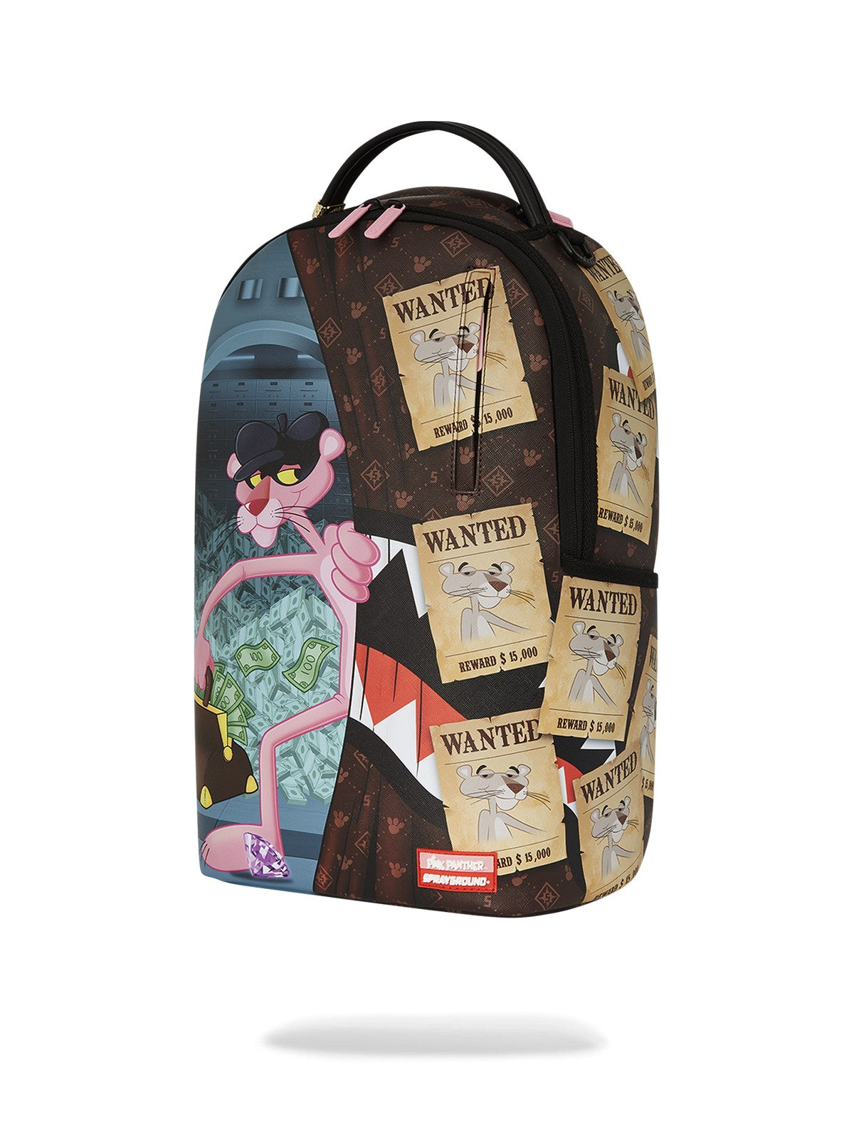 SPRAYGROUND Zaino Uomo PINK PANTHER BURGLAR ESCAPE DLXV BACKPACK 910B7773NSZ Nero gioboutiqueweb