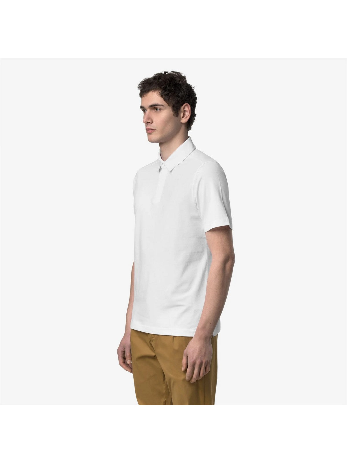 K-WAY Polo Uomo VIGGO LIGHT STRETCH JERSEY K5134FW 001 White - White