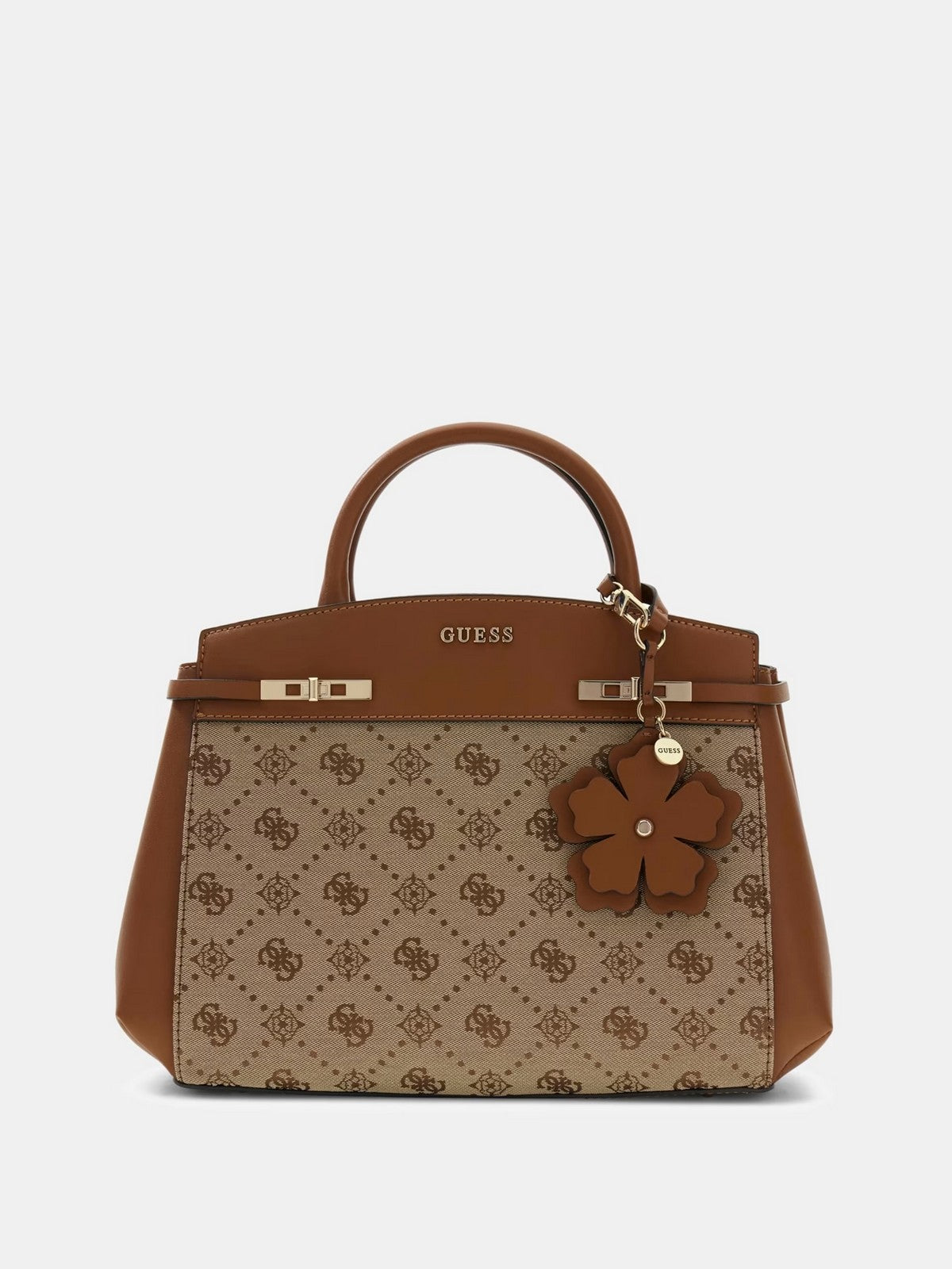 GUESS Borsa Donna MELINDA LOGO TRI COMP SATCHEL HWJP99 02060 LTL LATTE LOGO