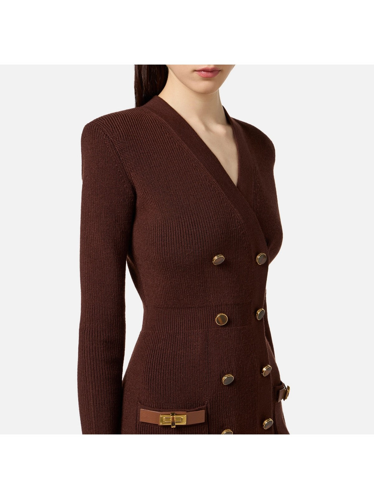 ELISABETTA FRANCHI Abito Donna  AM04S56E2 EA3 COFFEE