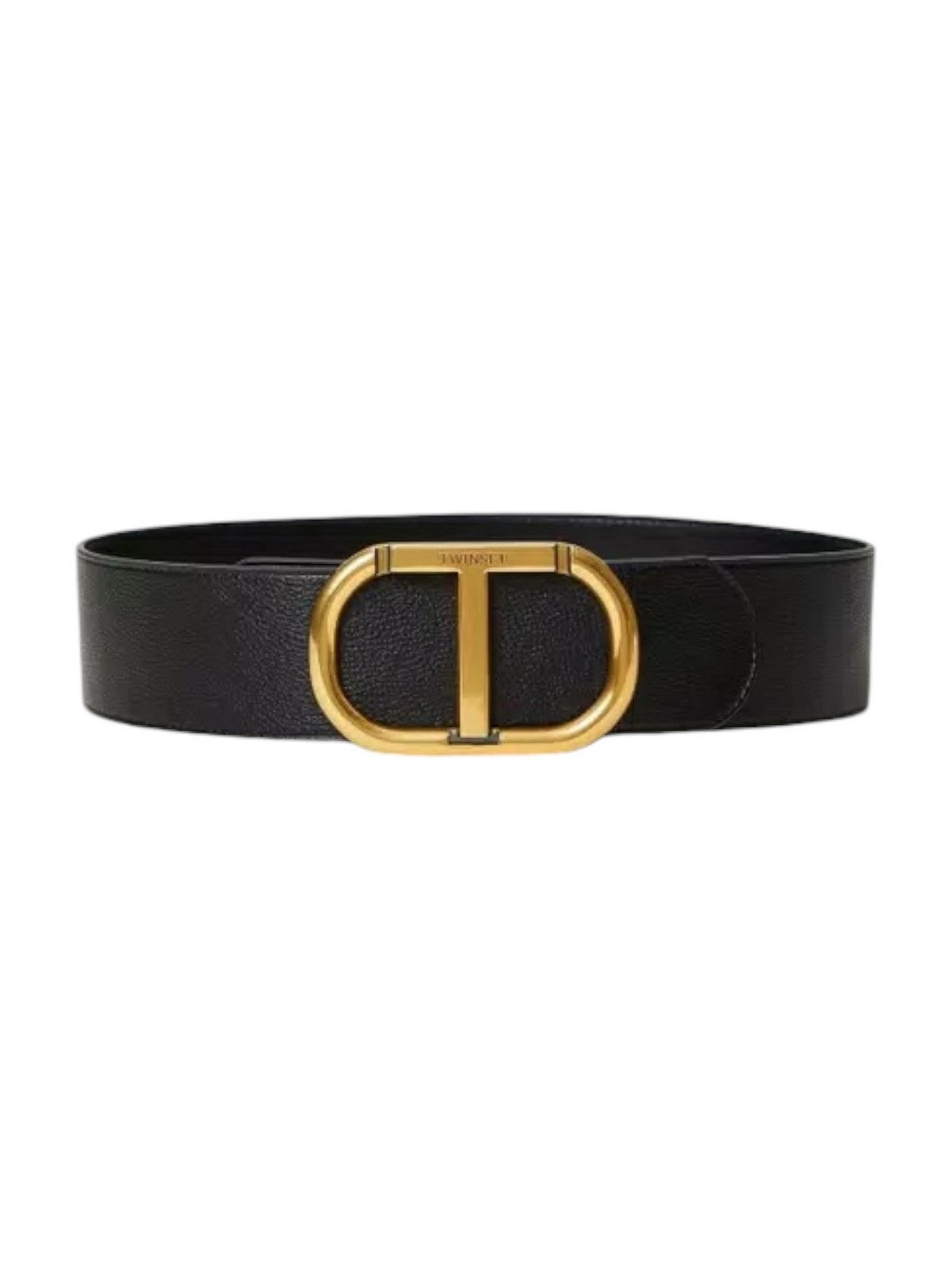 TWINSET Cintura Donna OVAL T BUCKLE BELT 242TA4680 00006 Nero gioboutiqueweb