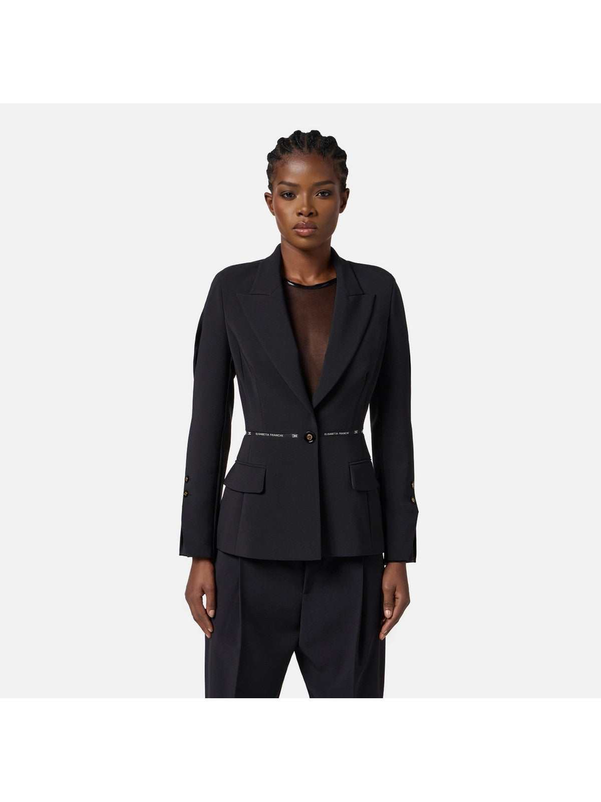 ELISABETTA FRANCHI Giacca Donna  GI17156E2 110 Nero gioboutiqueweb