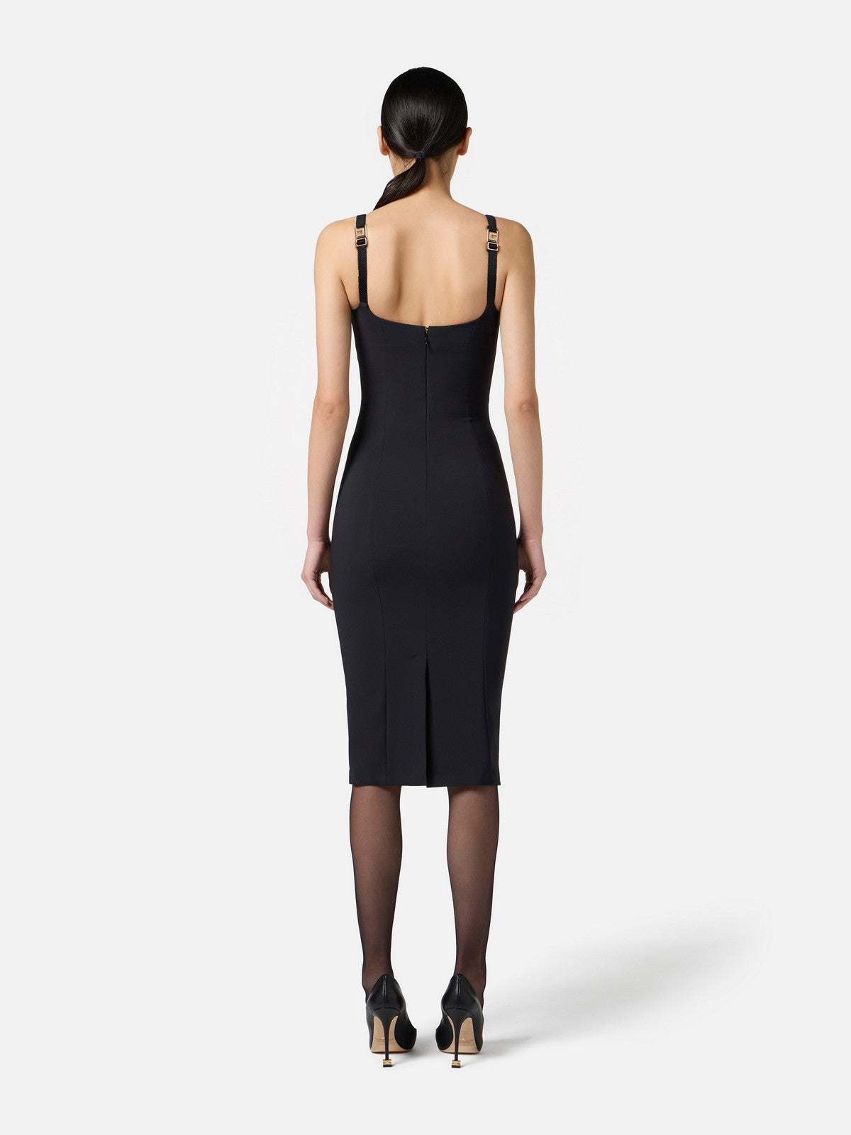 ELISABETTA FRANCHI Vestido femenino AB83557E2 110 Negro