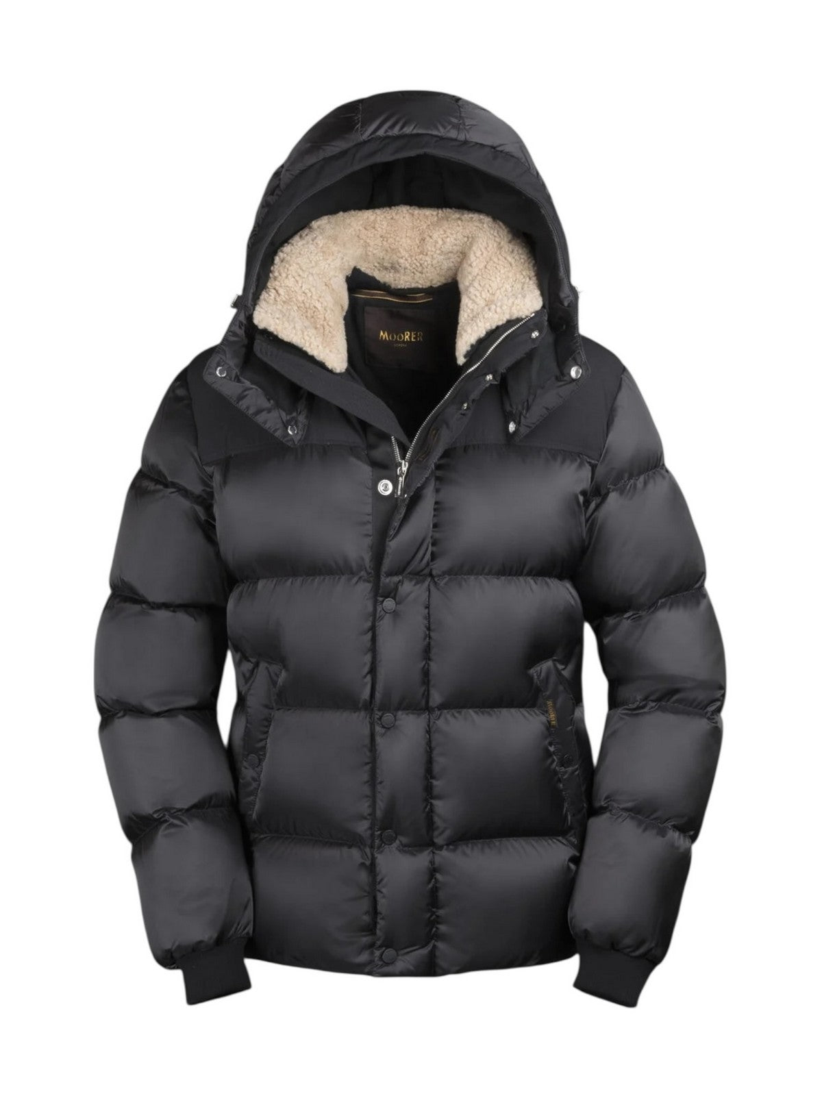 MOORER Piumino Uomo JAKE-SHK MOUBO100161 TEPA206 U0005 NERO/NERO