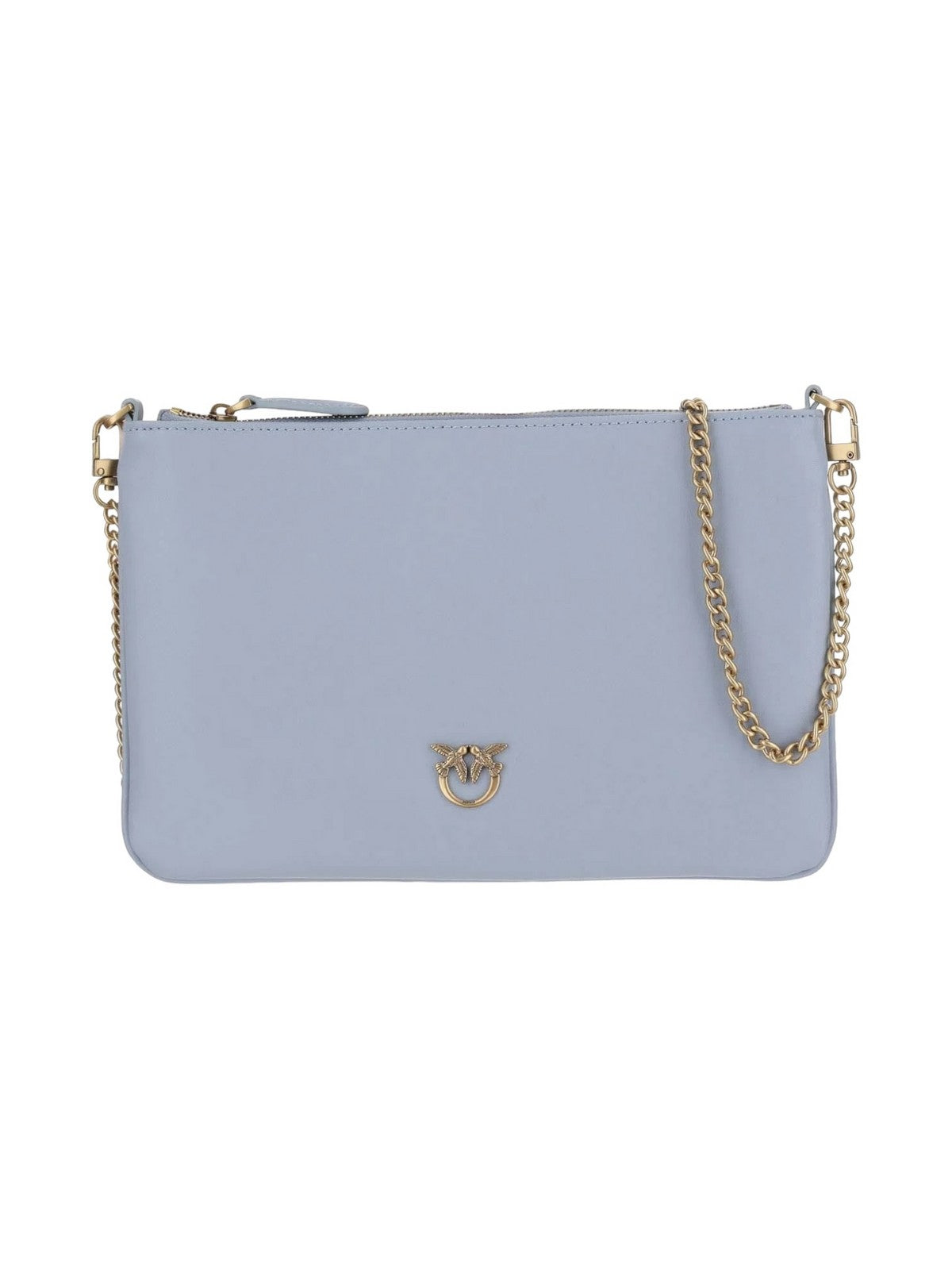 PINKO Sac Femme Plat Classique Veau Soie 100455-A0F1 E57Q Bleu