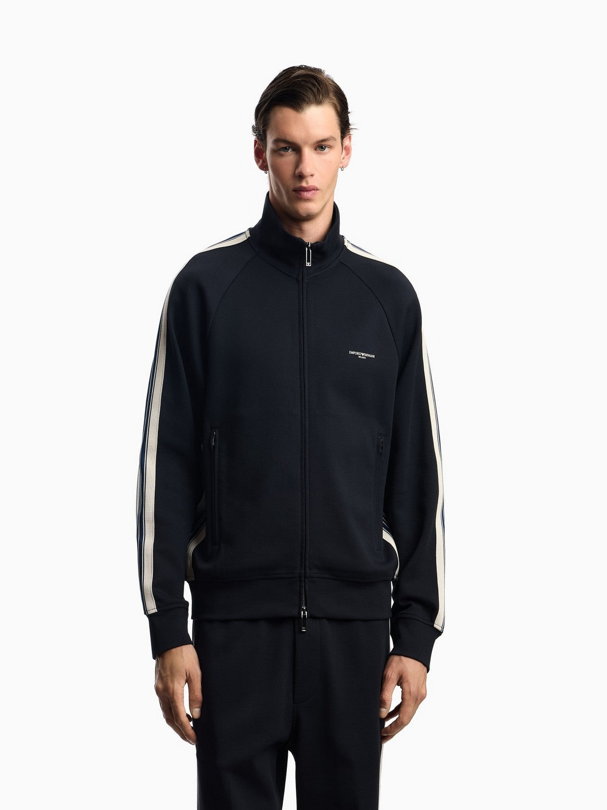 EMPORIO ARMANI Herren-Sweatshirt EM002872 AF13488 UB118 ICONIC 0920 NAVY BLUE EA