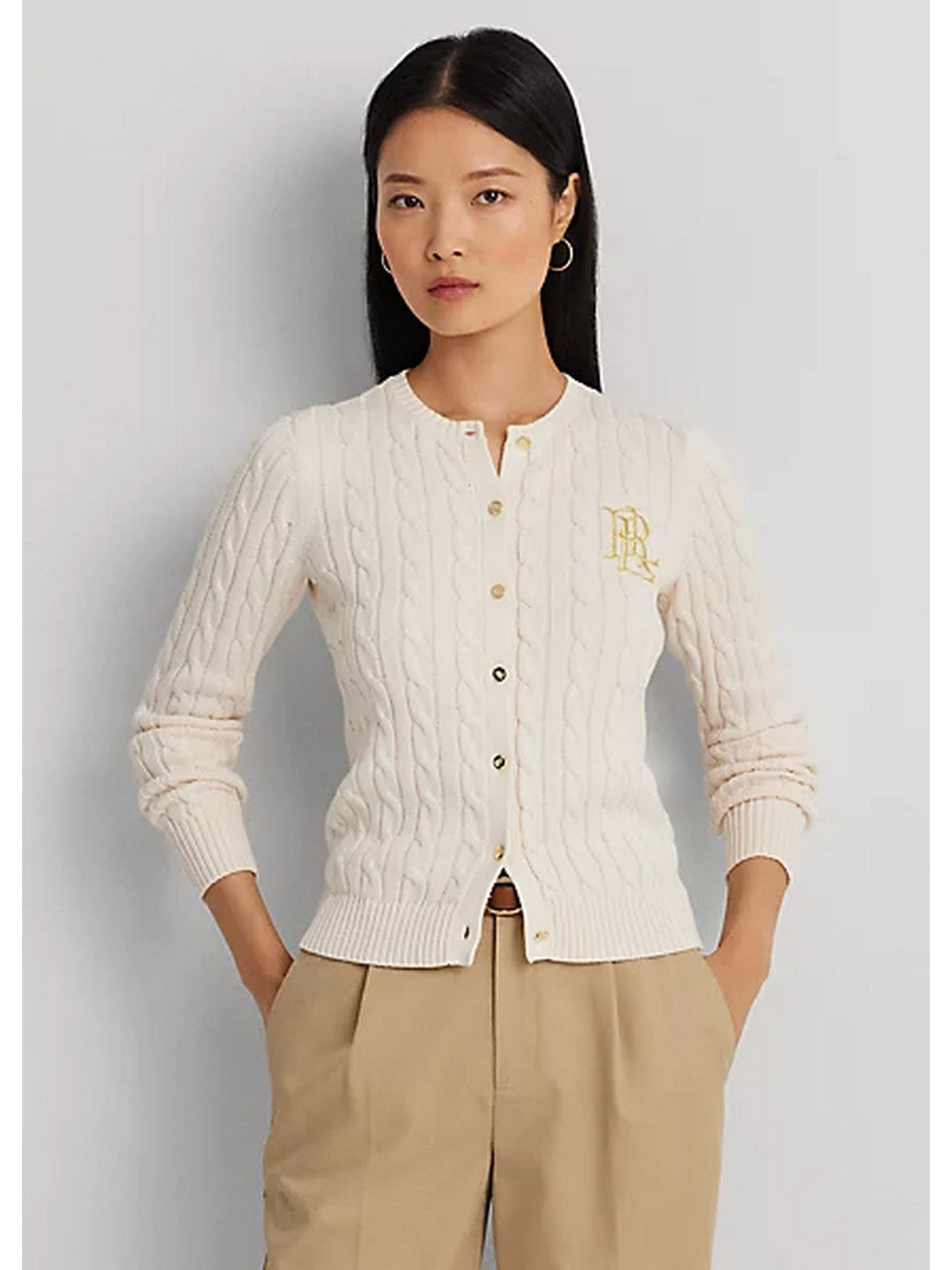 LAUREN RALPH LAUREN Cardigan Donna  200932225 001 Beige