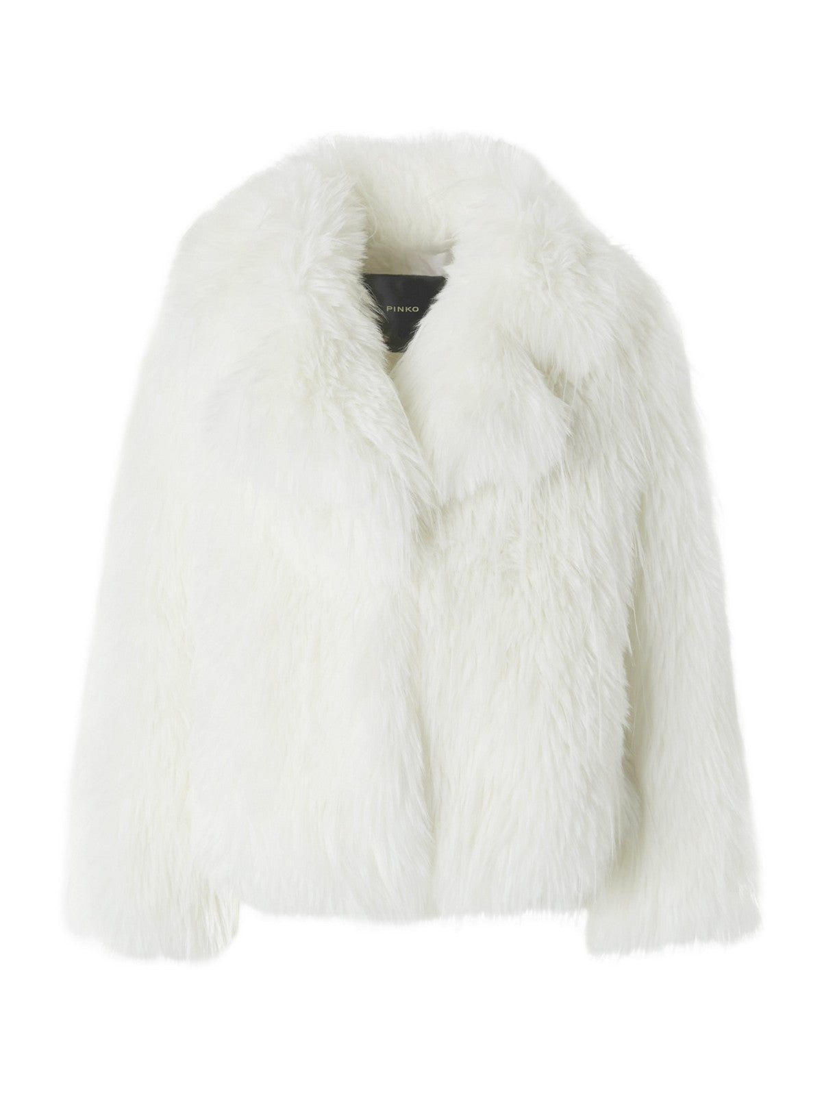 PINKO Fourrure Femme Novaro Caban Simil Fox 104375-A27L Z14 Blanc