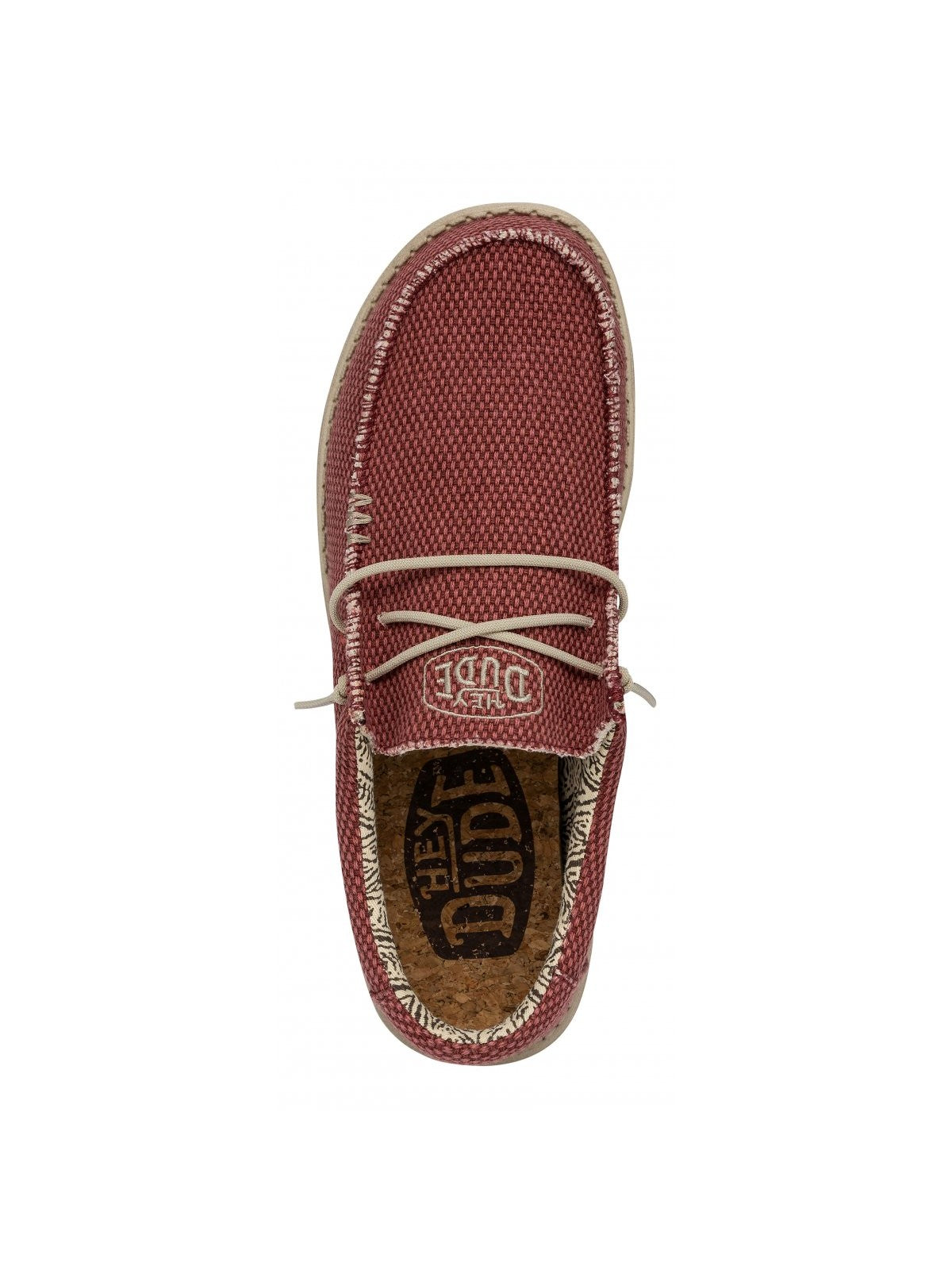 HEY DUDE Mocassino Uomo Wally Braided HD.40003 6VP Rosso