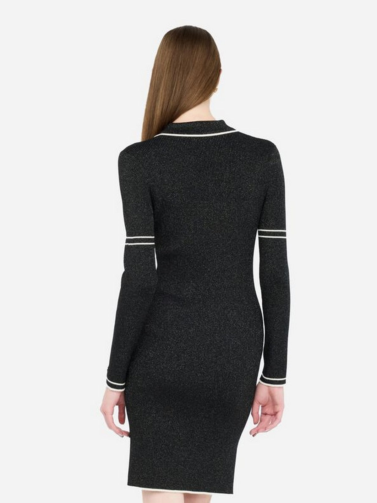 LIU JO SPORT Abito Donna  TF5028MS49I A4345 Nero lux/bco latte