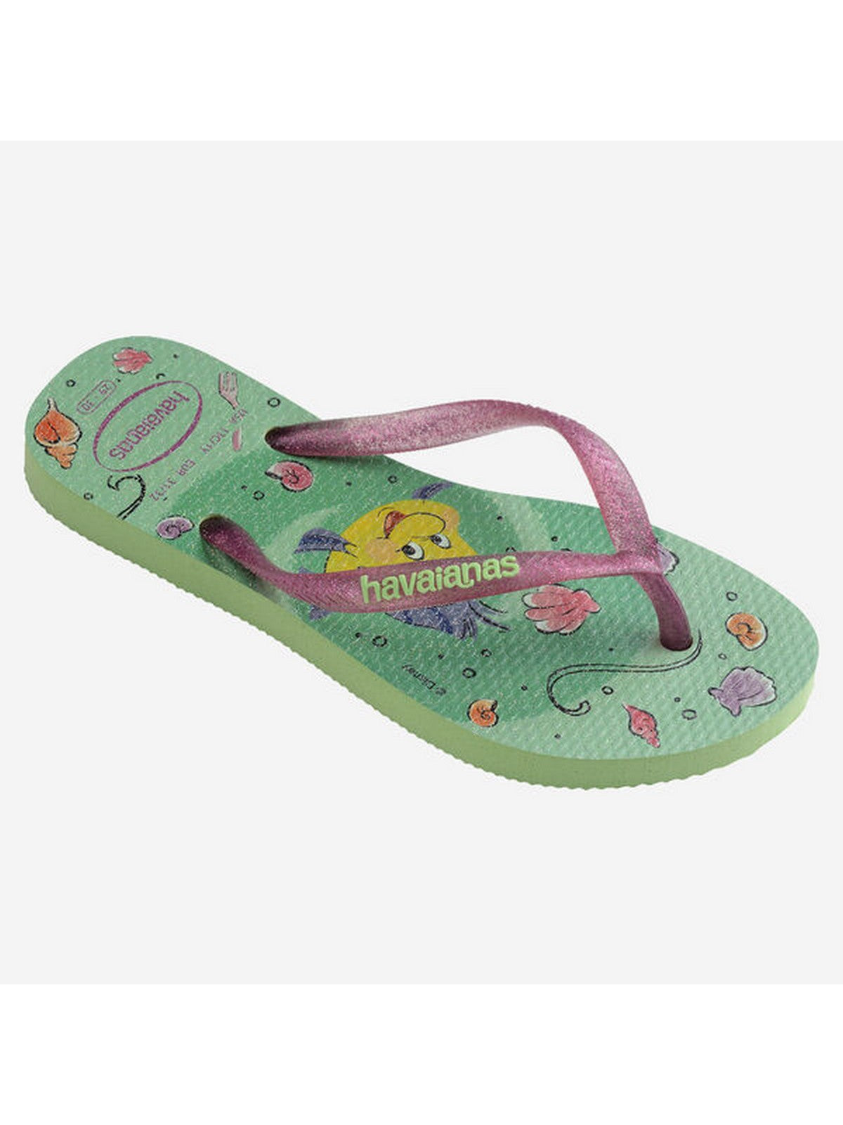 Havaianas flip flopes niñas y niñas Hav. Niños delgados 4123328.2630 verde