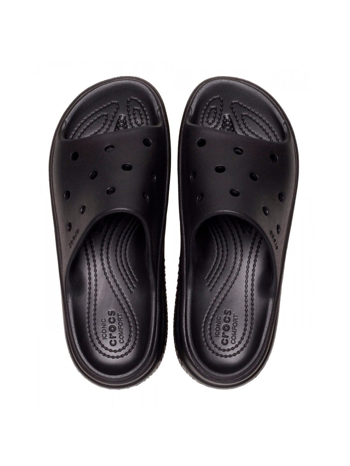 CROCS Pantoufle Stomp Slide W 209346 001 pour femme Noir