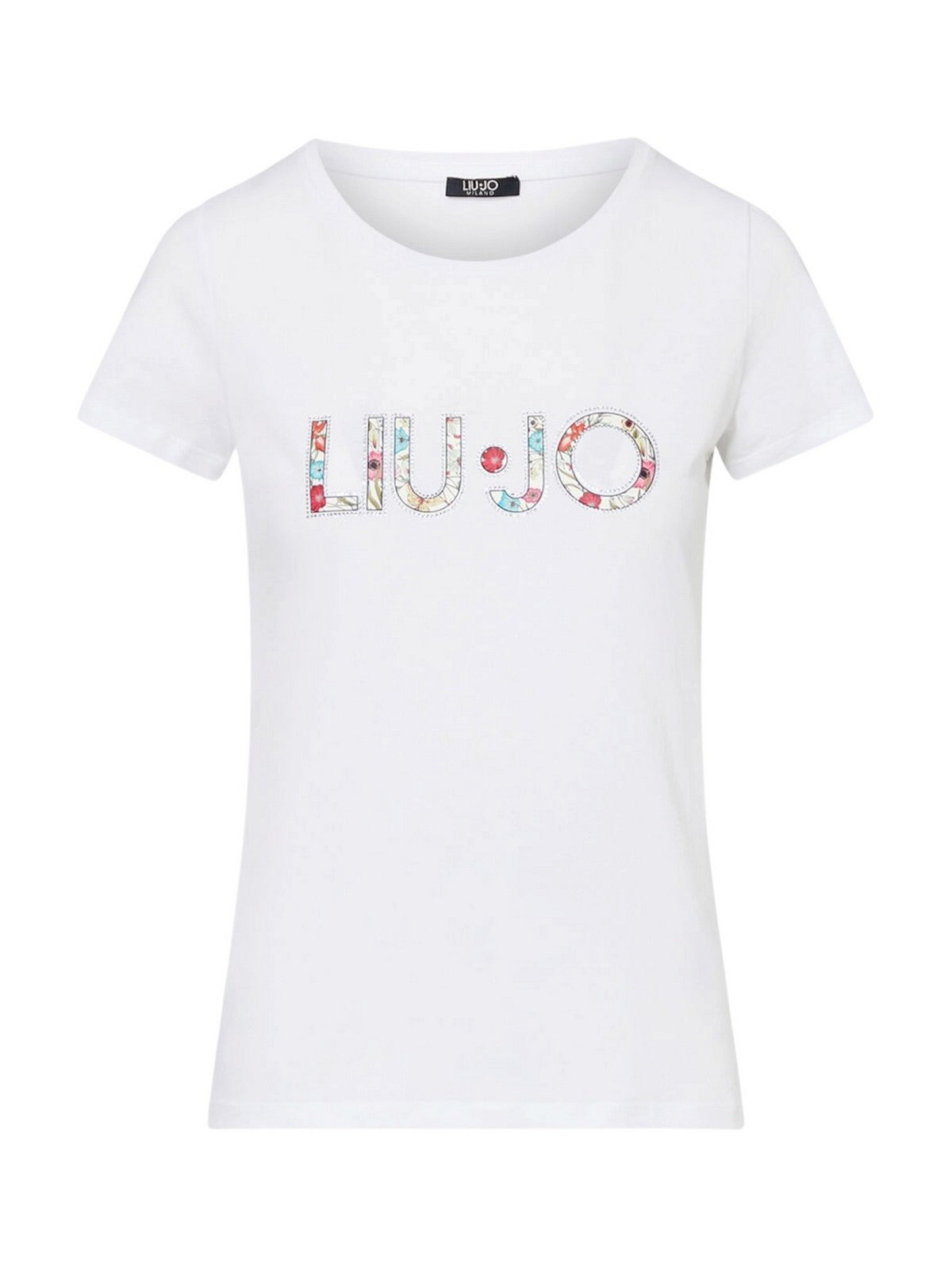 LIU JO BEACHWEAR T-shirt Donna  VA6169JS003 Q9136 Bianco/flowers
