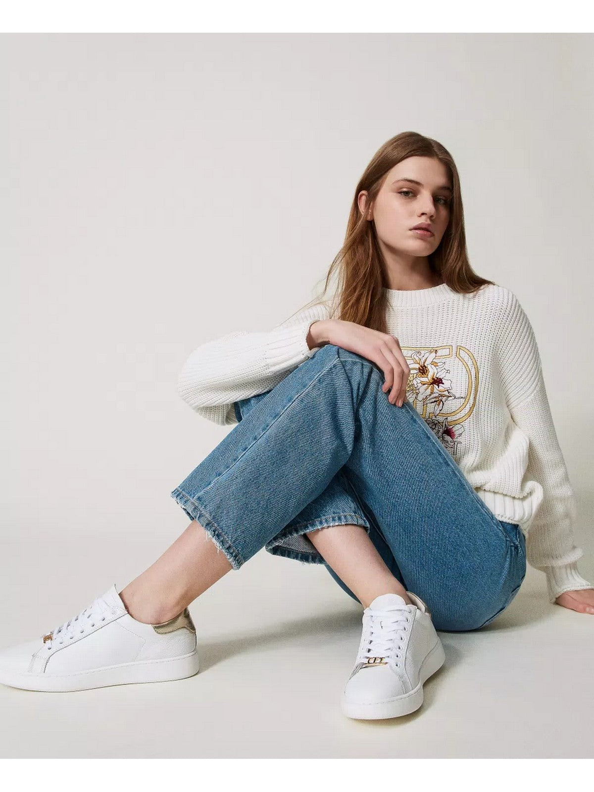 TWINSET Sneaker Donna  251TCP048 07049 Bianco gioboutiqueweb