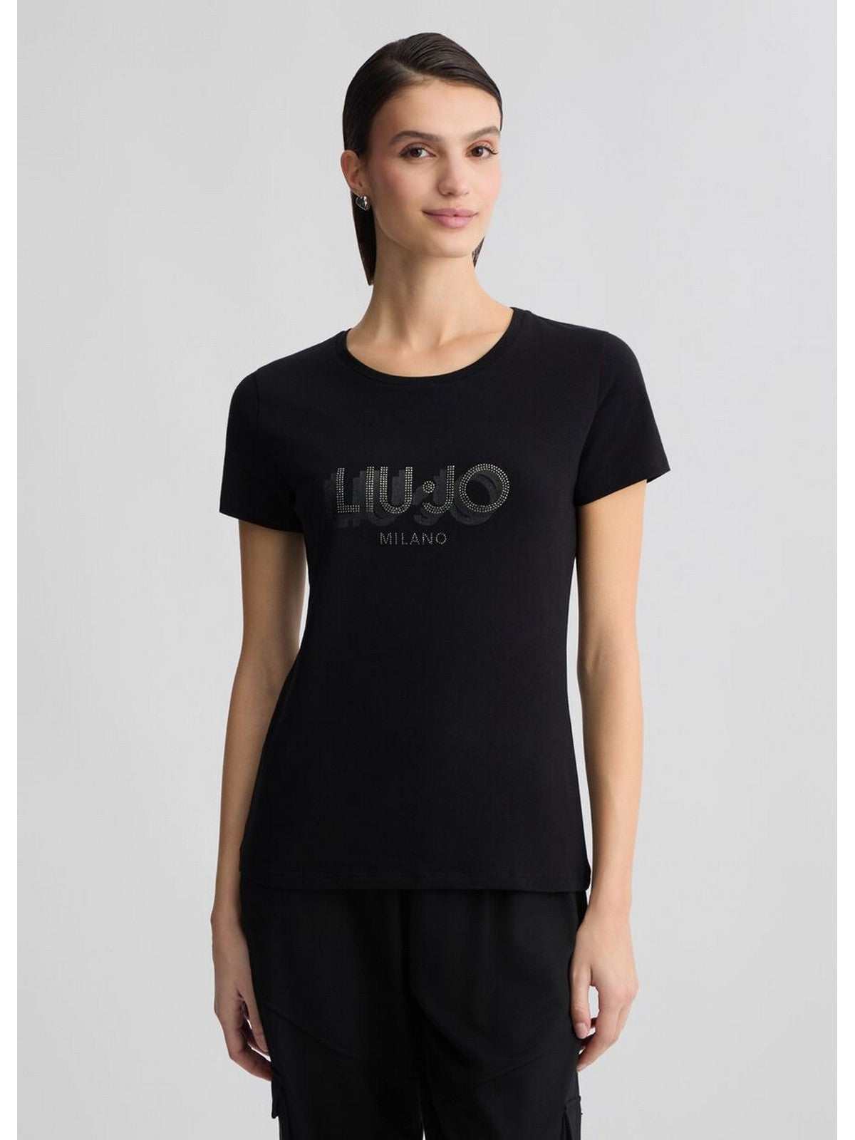 LIU JO SPORT T-shirt Donna  TA5214JS003 W9415 NERO/LIUJO