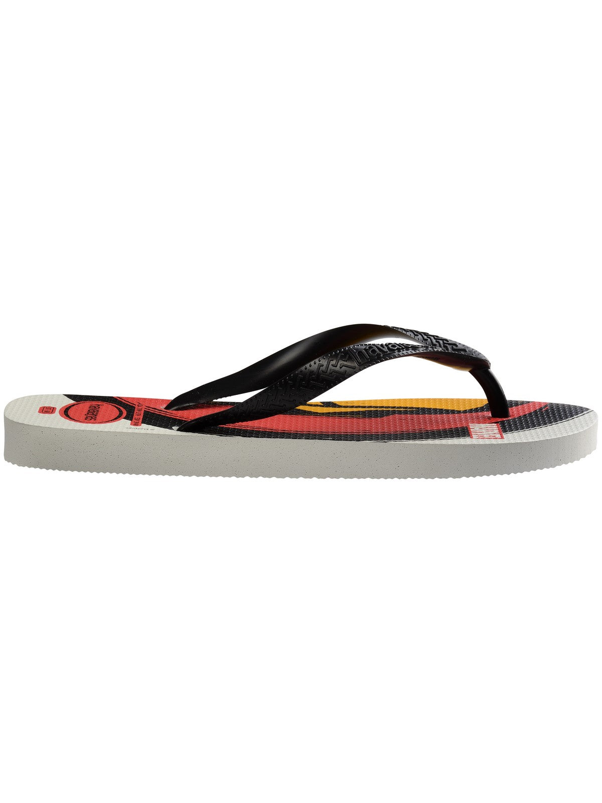 HAVAIANAS Tongs pour hommes Hav. Haut Marvel Logomania 4146953.0001 Blanc