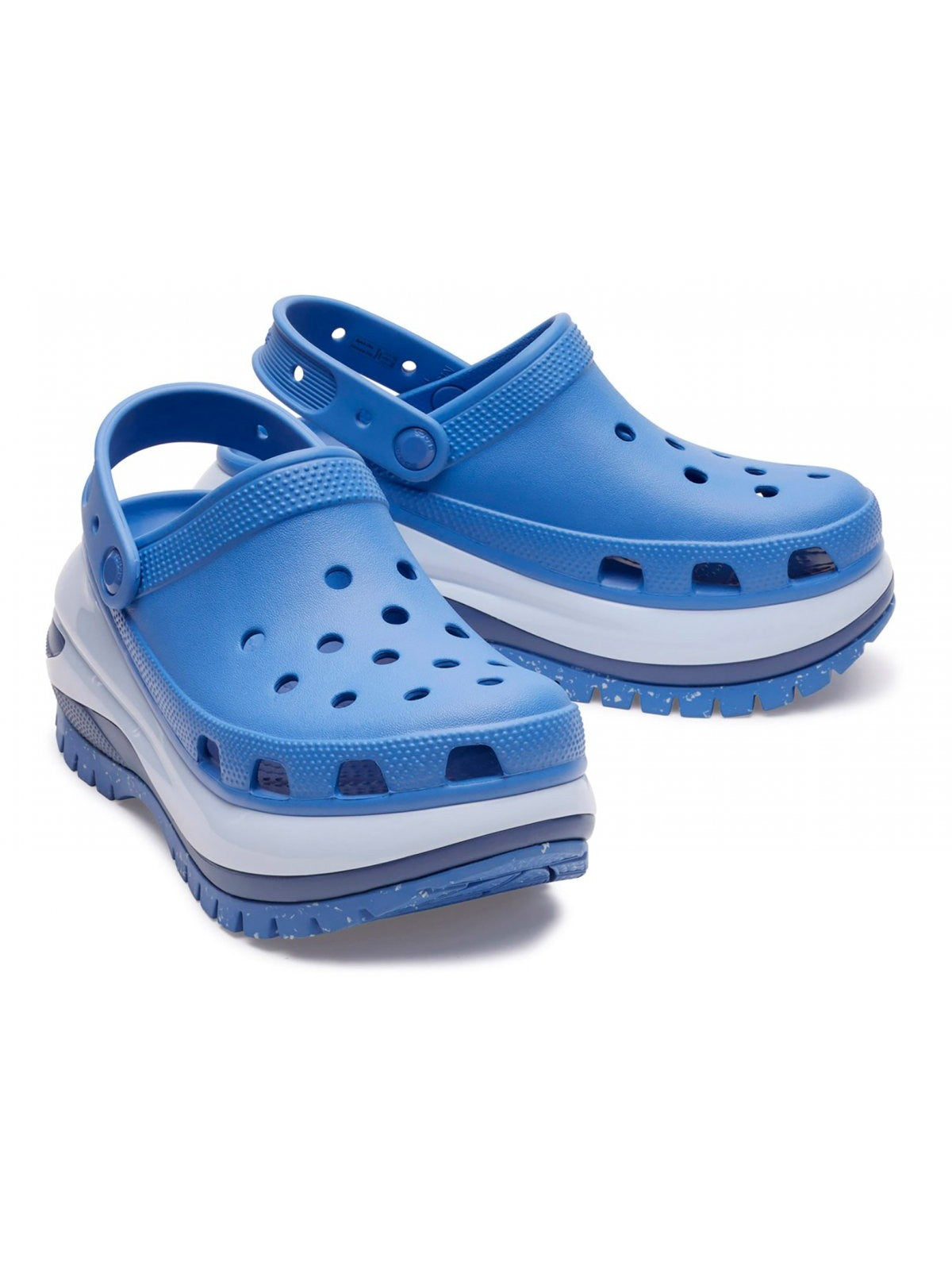 CROCS Pantoufle Classique Mega Crush Clog W 207988 4ON Bleu pour Femme