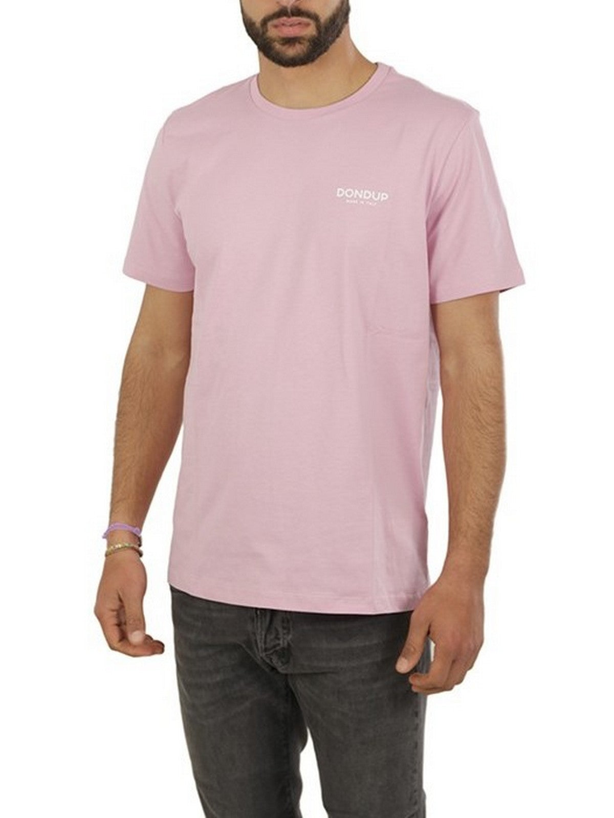 T-shirt Dondup i męski Polo US198 JF0309U HN5 583 Rosa