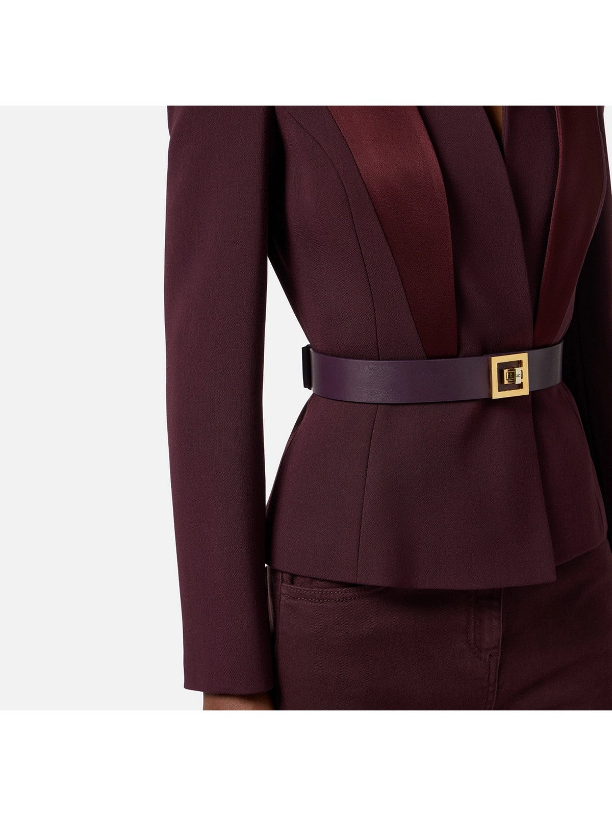 ELISABETTA FRANCHI Giacca Donna  GI17656E2 EA4 MERLOT gioboutiqueweb