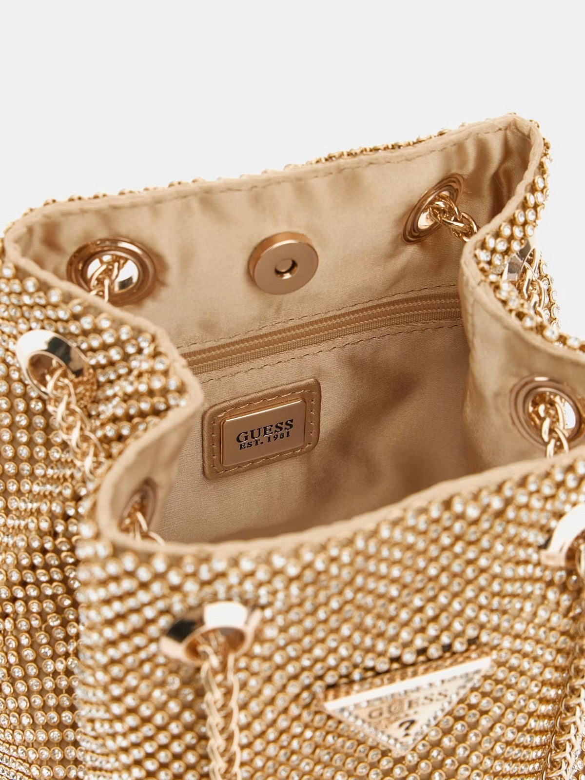 Guess Woman Bag Lua Pouch Hwrg92 05750 Gold Gol