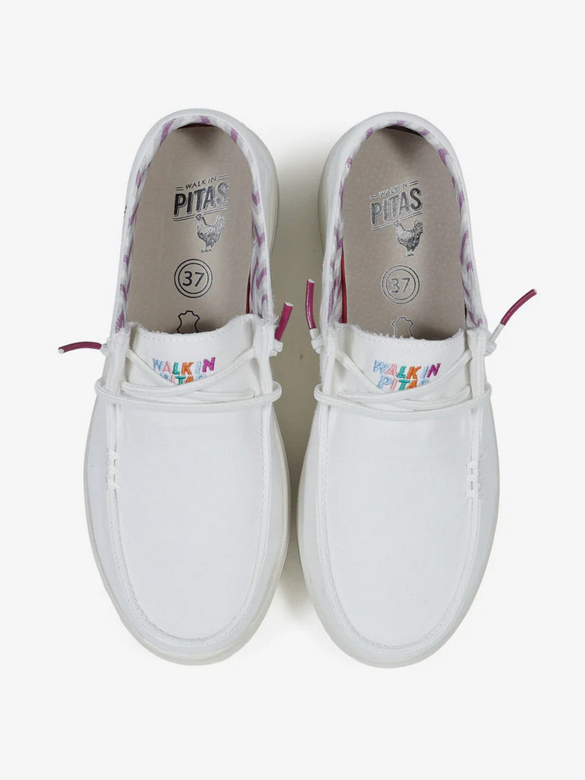 PITAS Mocassin Femme NATAL BLANCO Blanc