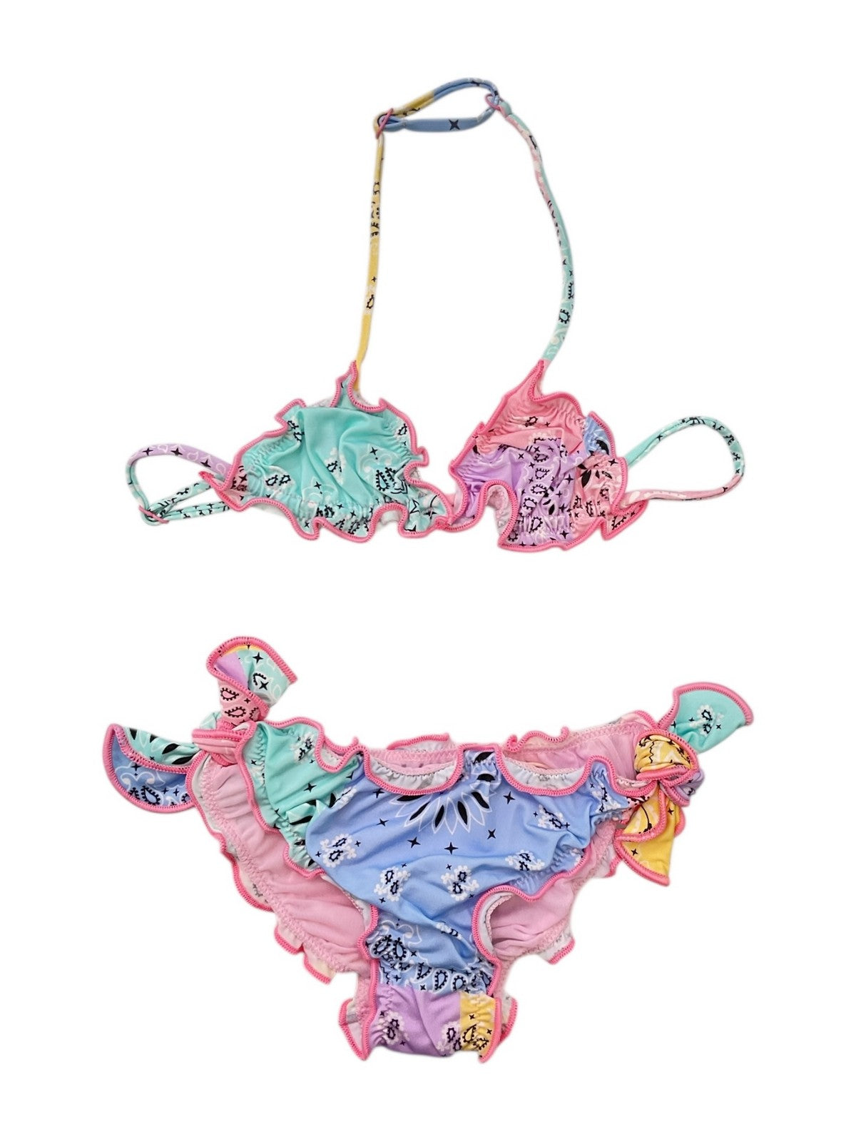 MC2 SAINT BARTH Costume da bagno Bambine e ragazze  CRIS 03277L BANDANNA ROUND COLOR