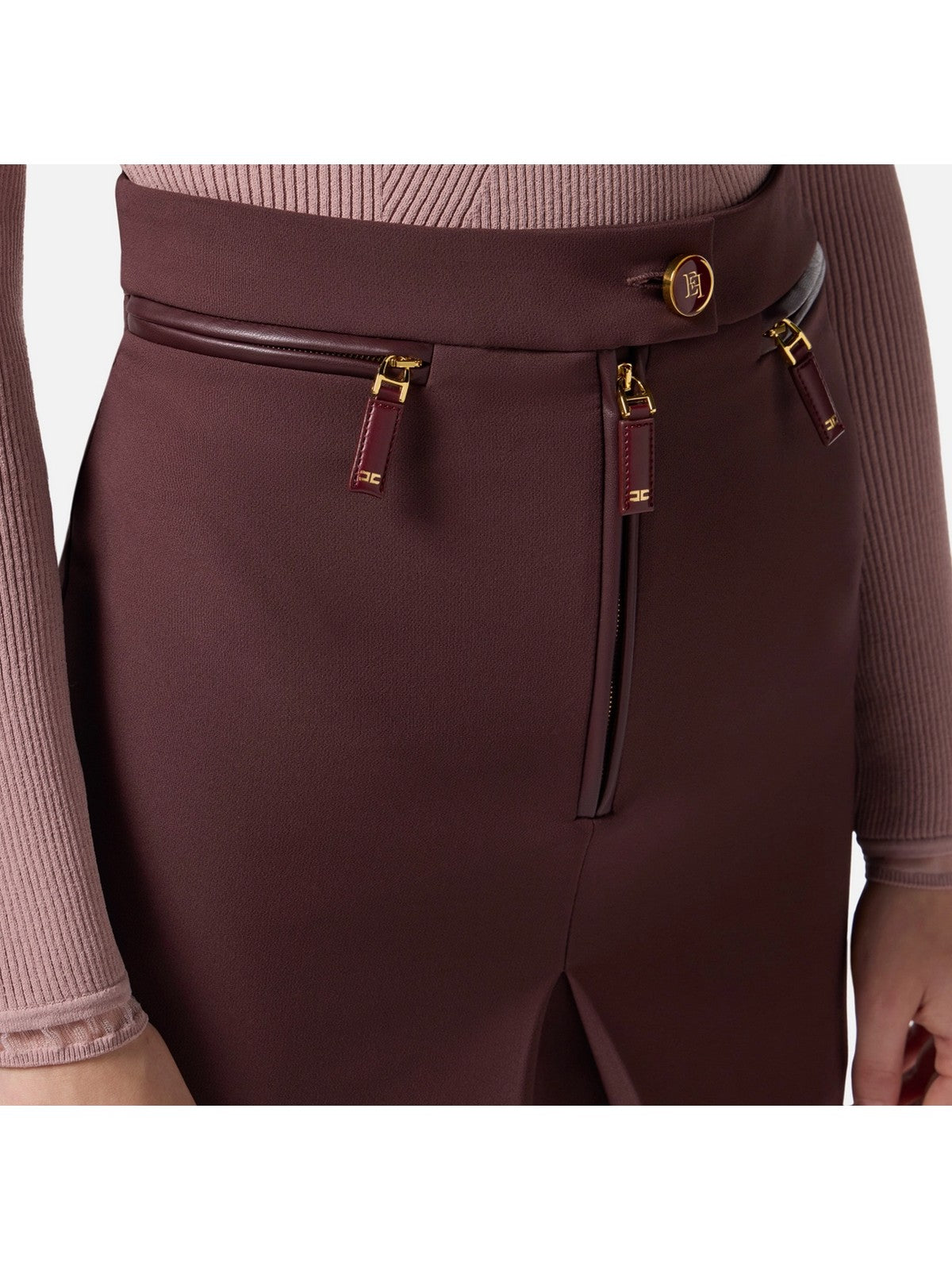 ELISABETTA FRANCHI Gonna Donna  GO13156E2 EA4 MERLOT