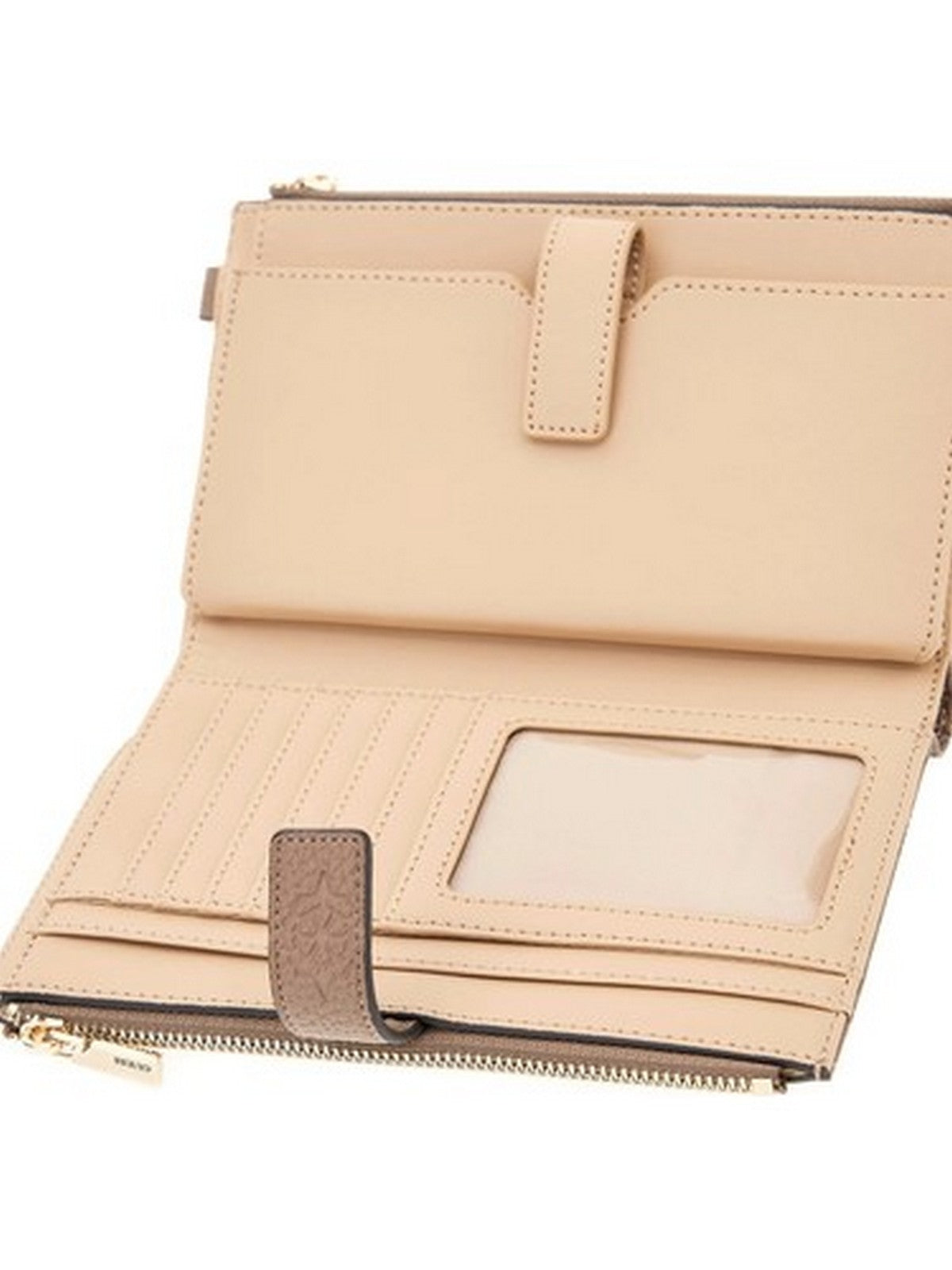 GUESS Portafoglio Donna CRESIDIA II SLG DBL ZIP ORGNZR SWPD98 88157 DKO DARK TAUPE LOGO