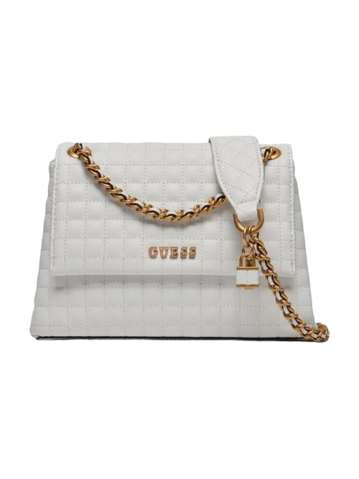 Guess Woman Bag Tia Luxury Satchel Hwqa91 87210 Whi Bianco