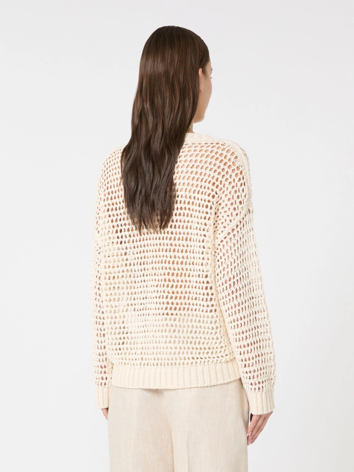 MAX MARA WEEKEND Maglia Donna WKDONIRICA 2615361152600 001 ECRU gioboutiqueweb