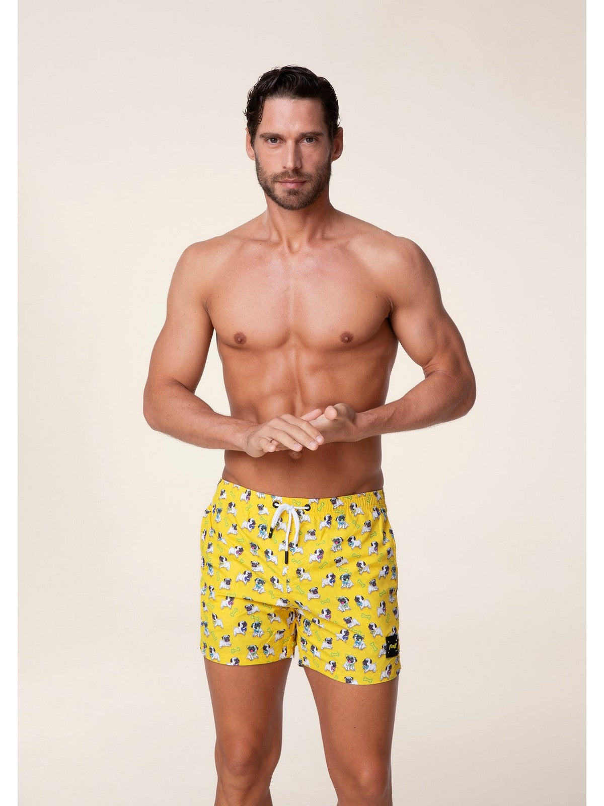 F**K Maillot de Bain Homme FK24-2060X15 Jaune