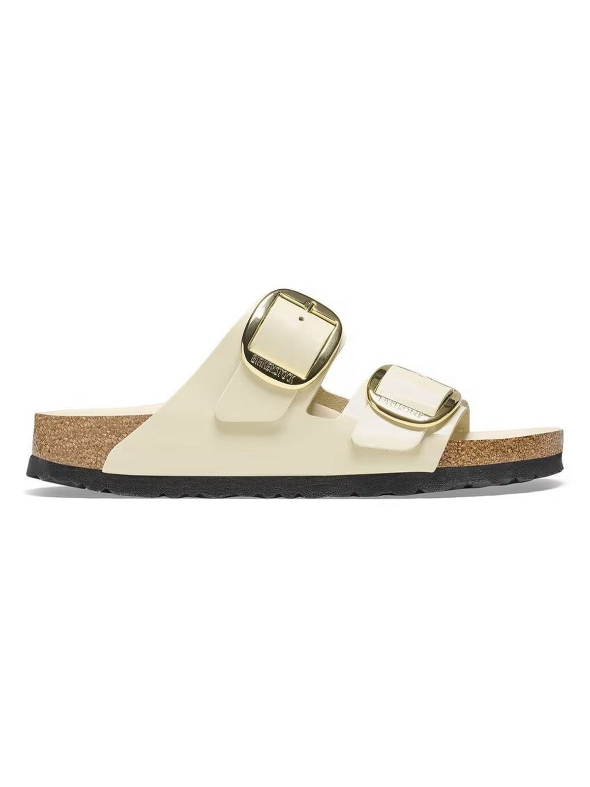 BIRKENSTOCK Sandalo Donna Arizona Big Buckle shine ecru, Natural Leather 1026128 Beige