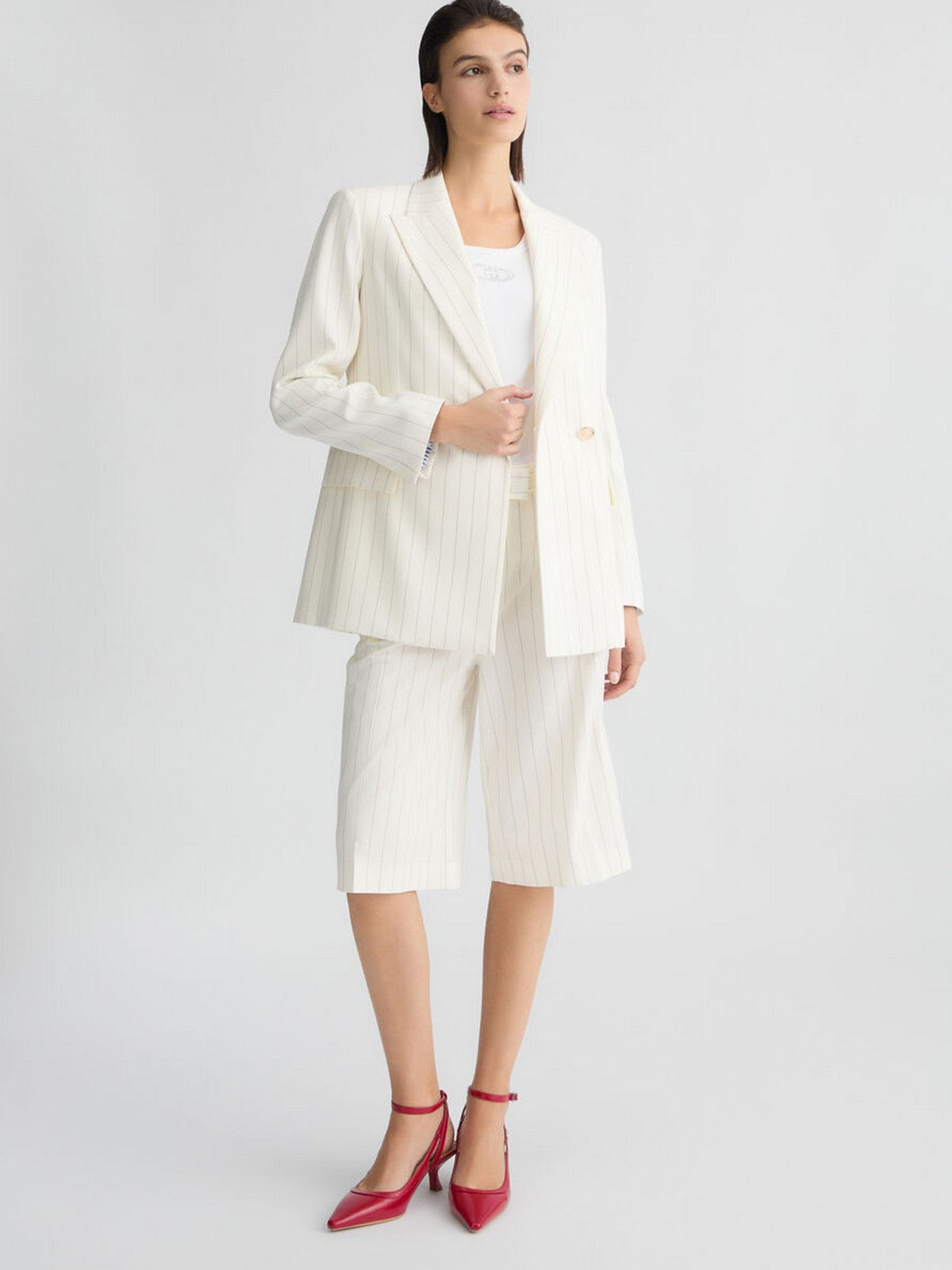 LIU JO BLACK Giacca Donna  CA5235T1969 MM26E Bianco gioboutiqueweb