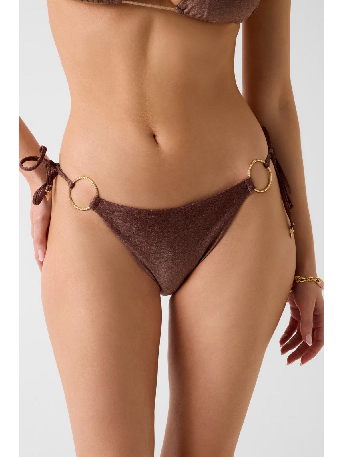 GUESS BEACHWEAR Costume da bagno Donna IRIS STRING BRIEF E6GO08 KF600 PMJQ BROWN SHADE AOP gioboutiqueweb
