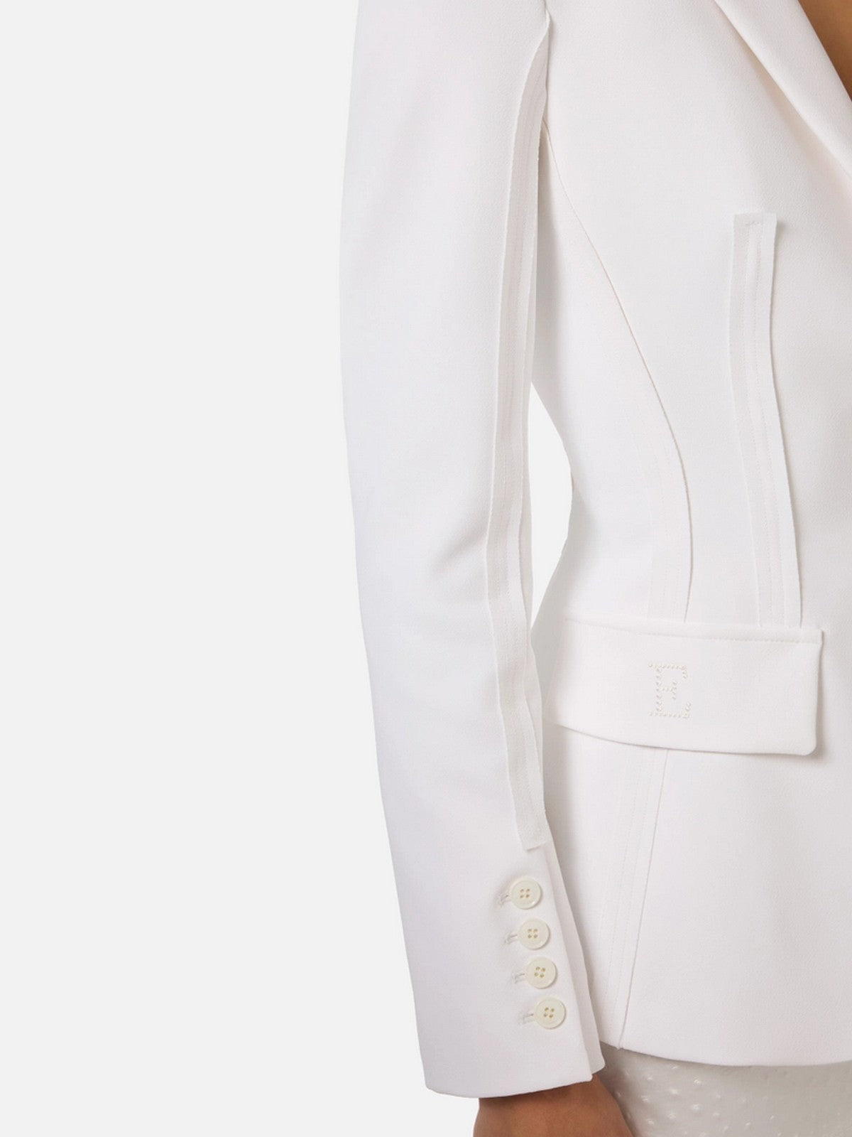 ELISABETTA FRANCHI Giacca Donna  GI21661E2 360 Avorio