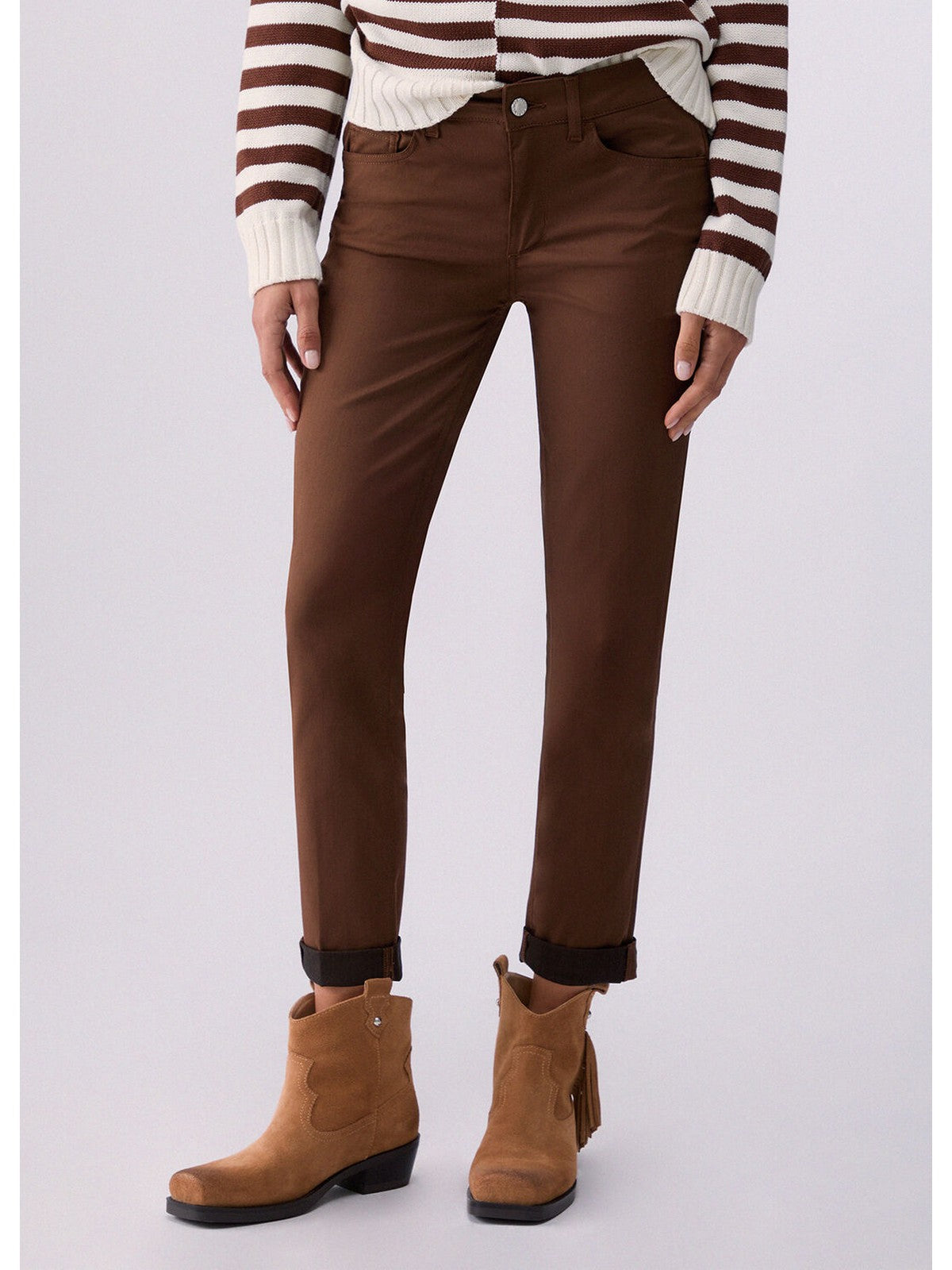 LIU JO WHITE Pantalone Donna  WA6255T7144 81027 BISCOTTO