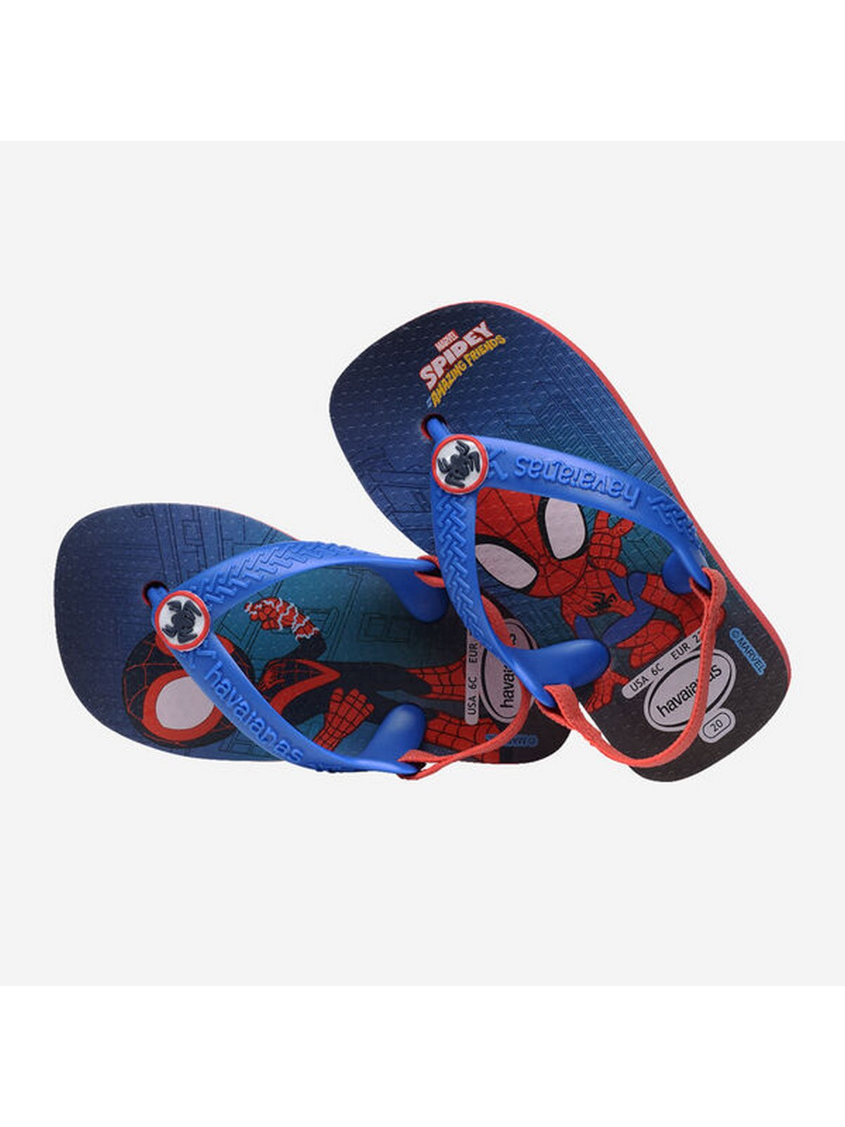 Havaianas Flip Flops Kinder und Jungen haben. Baby Marvel 4147132.2090 Rot