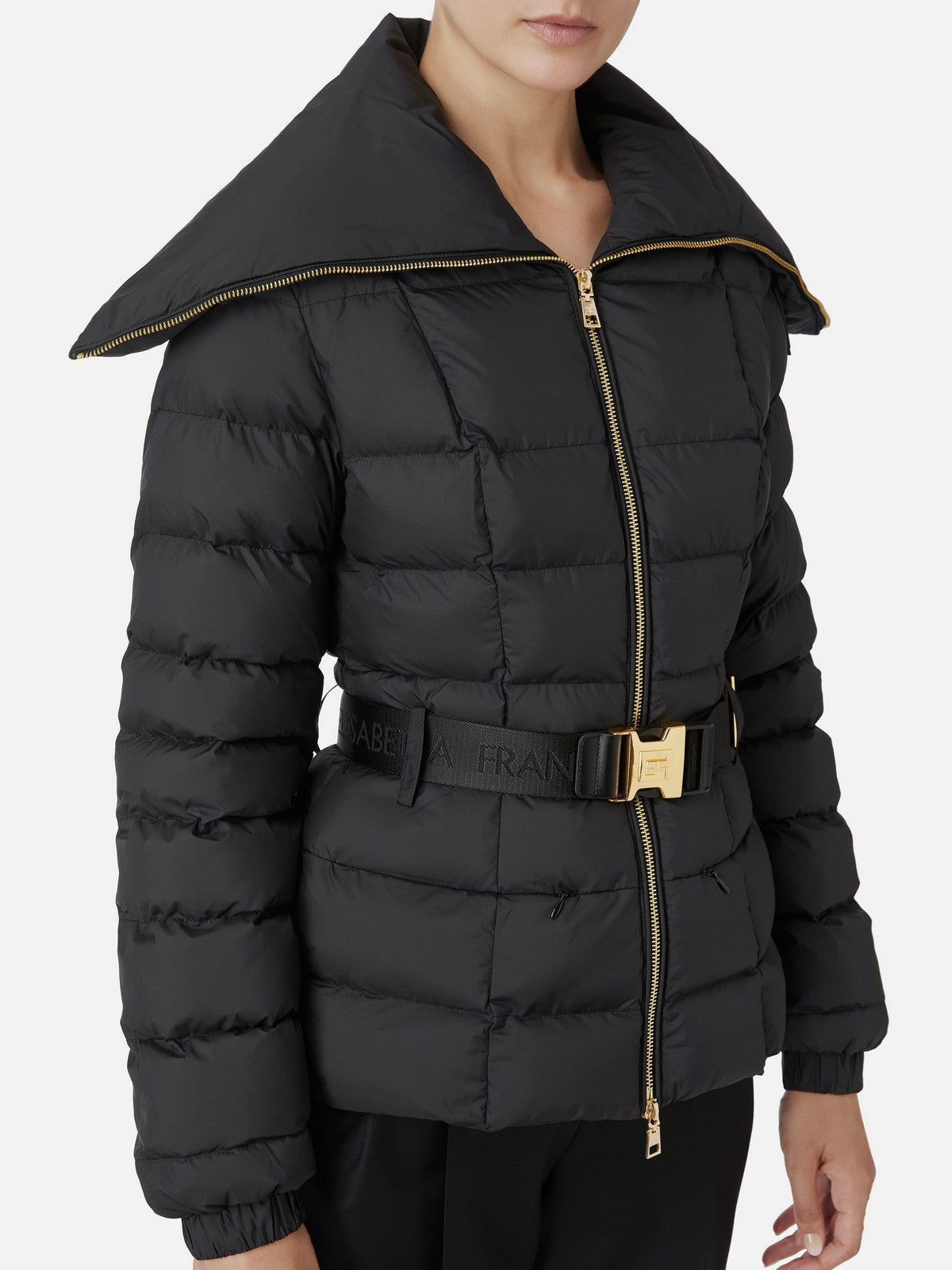 ELISABETTA FRANCHI Women's down jacket PI76D46E2 110 Black