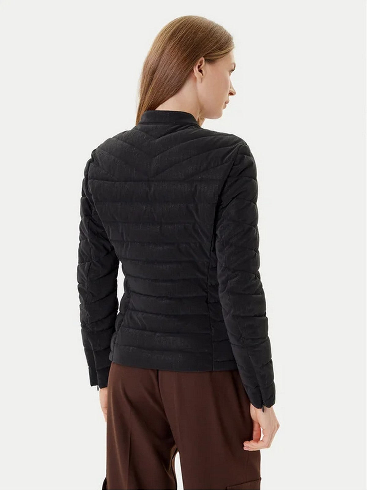 GUESS Giubbino Donna NEW VONA STRETCH JACKET W5YL13 WHDQ0 JBLK Jet Black A996