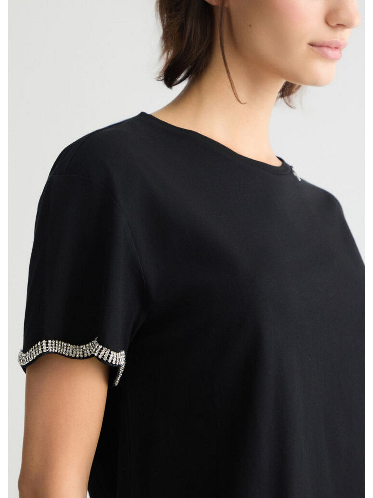 LIU JO WHITE T-shirt Donna  WA5182JS904 22222 Nero