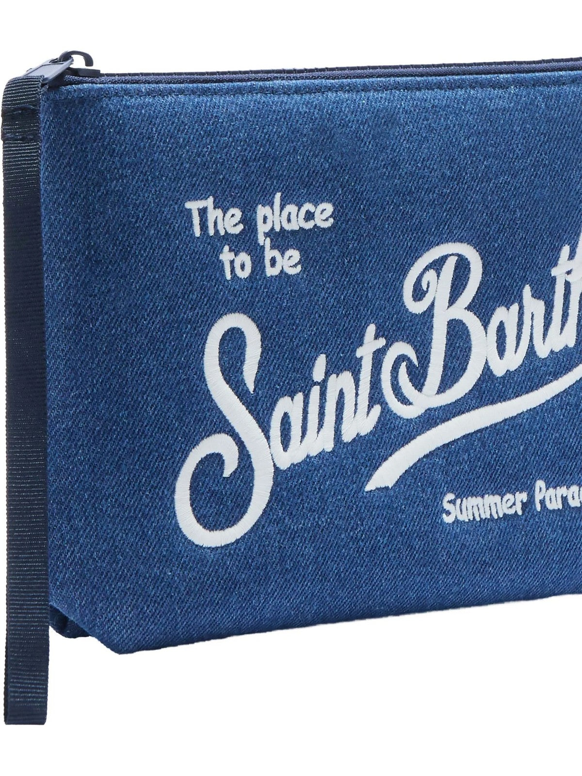 MC2 SAINT BARTH Pochette Unisex adulto  ALINE DENIM 00436L DENIM EMB